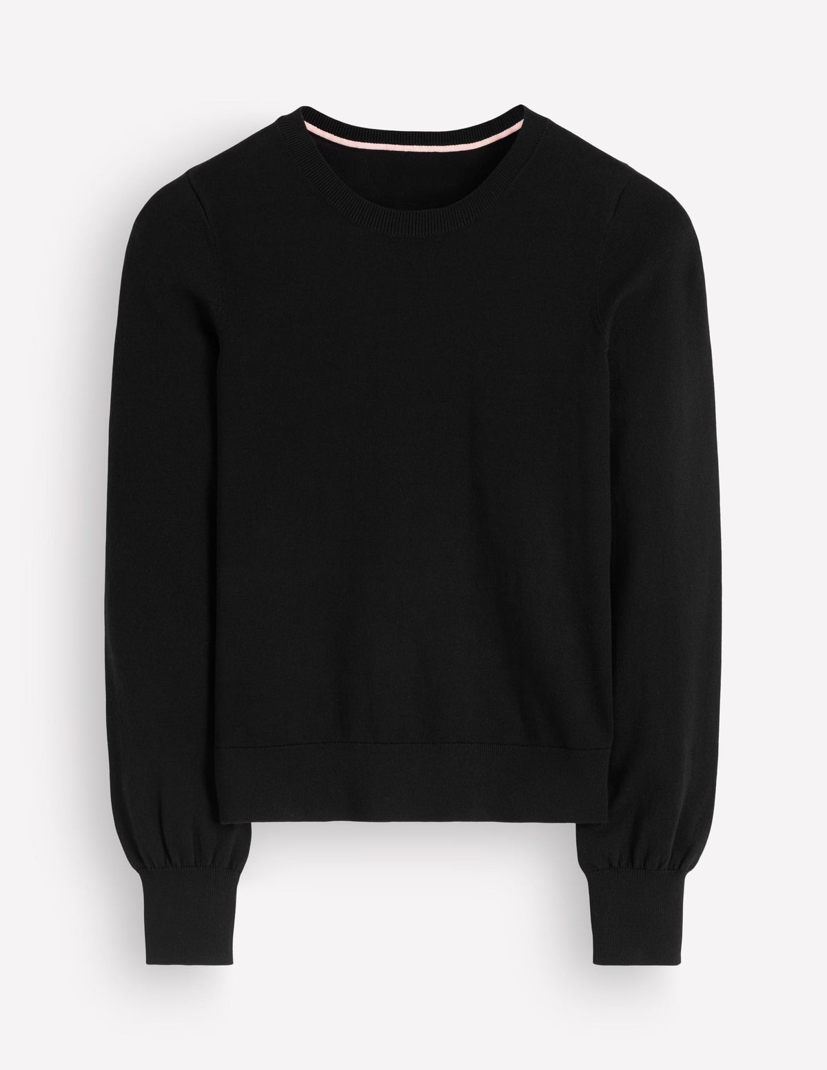 Camilla Cotton Crew Jumper-Black - Image 5