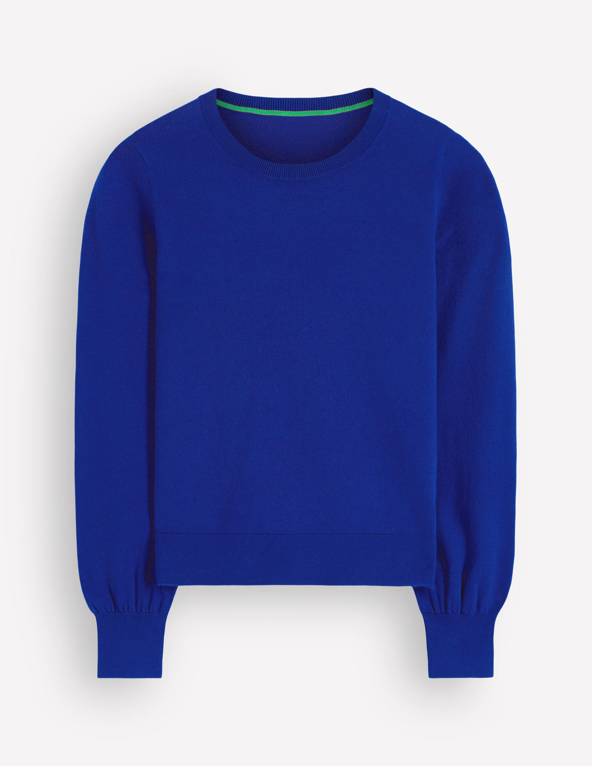 Camilla Cotton Crew Jumper-Bright Blue - Image 5