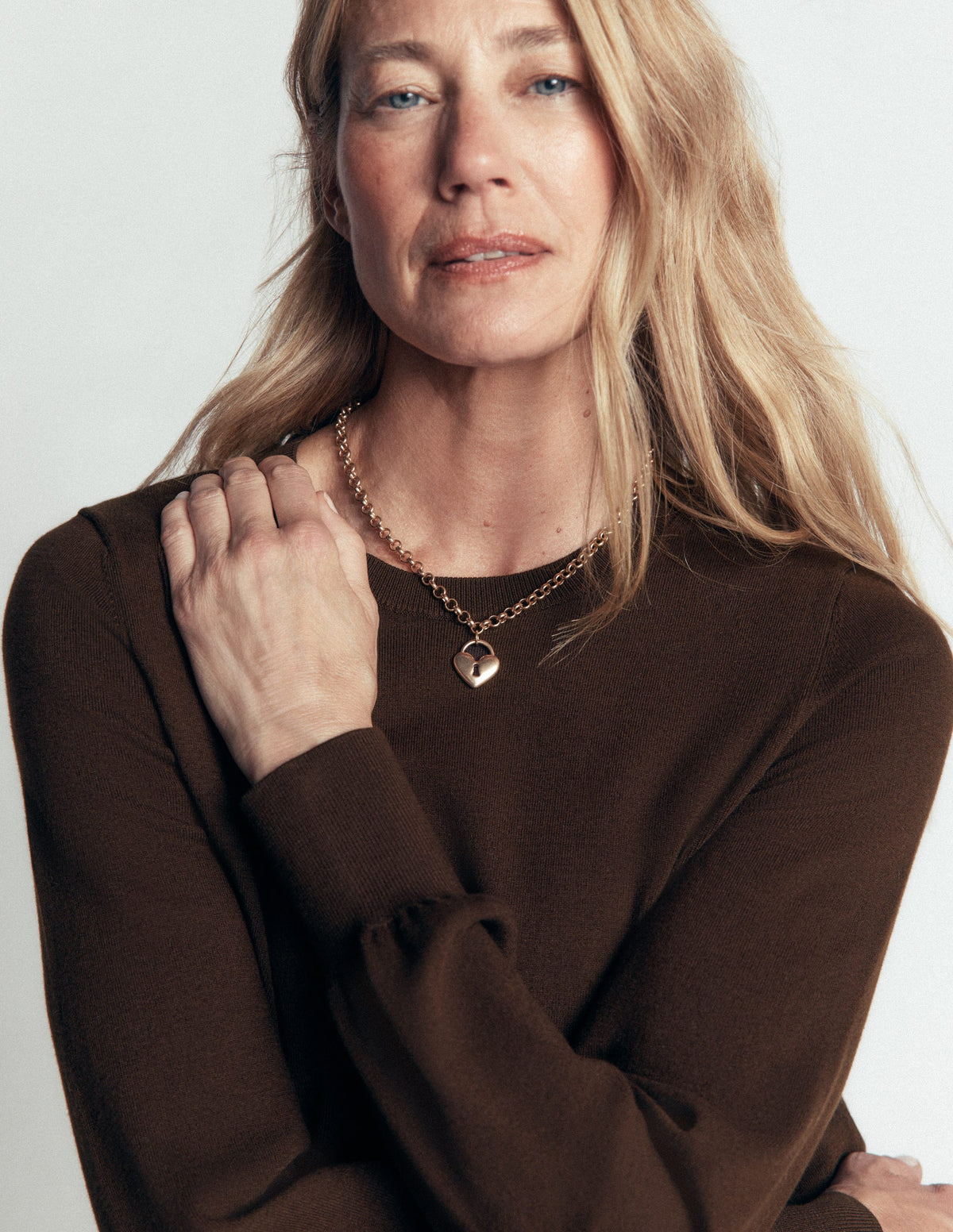 Camilla Cotton Crew Jumper-Bitter Chocolate-2