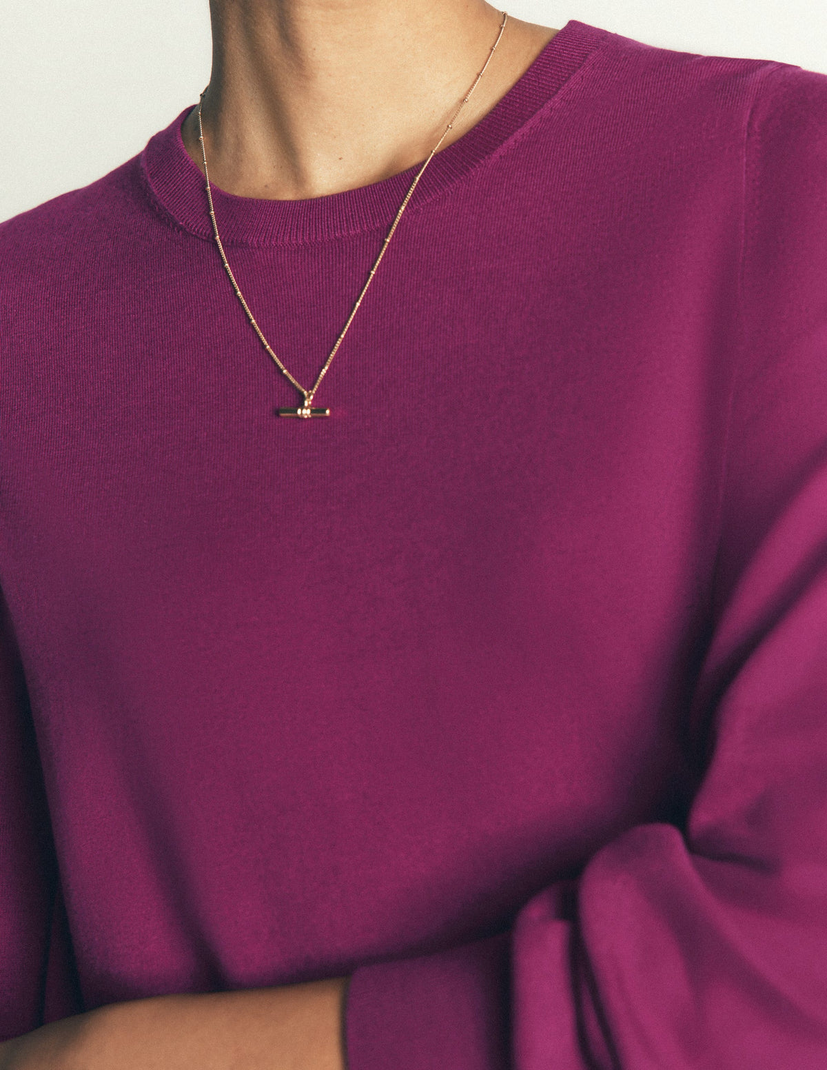 Camilla Cotton Crew Jumper-Potion purple-2
