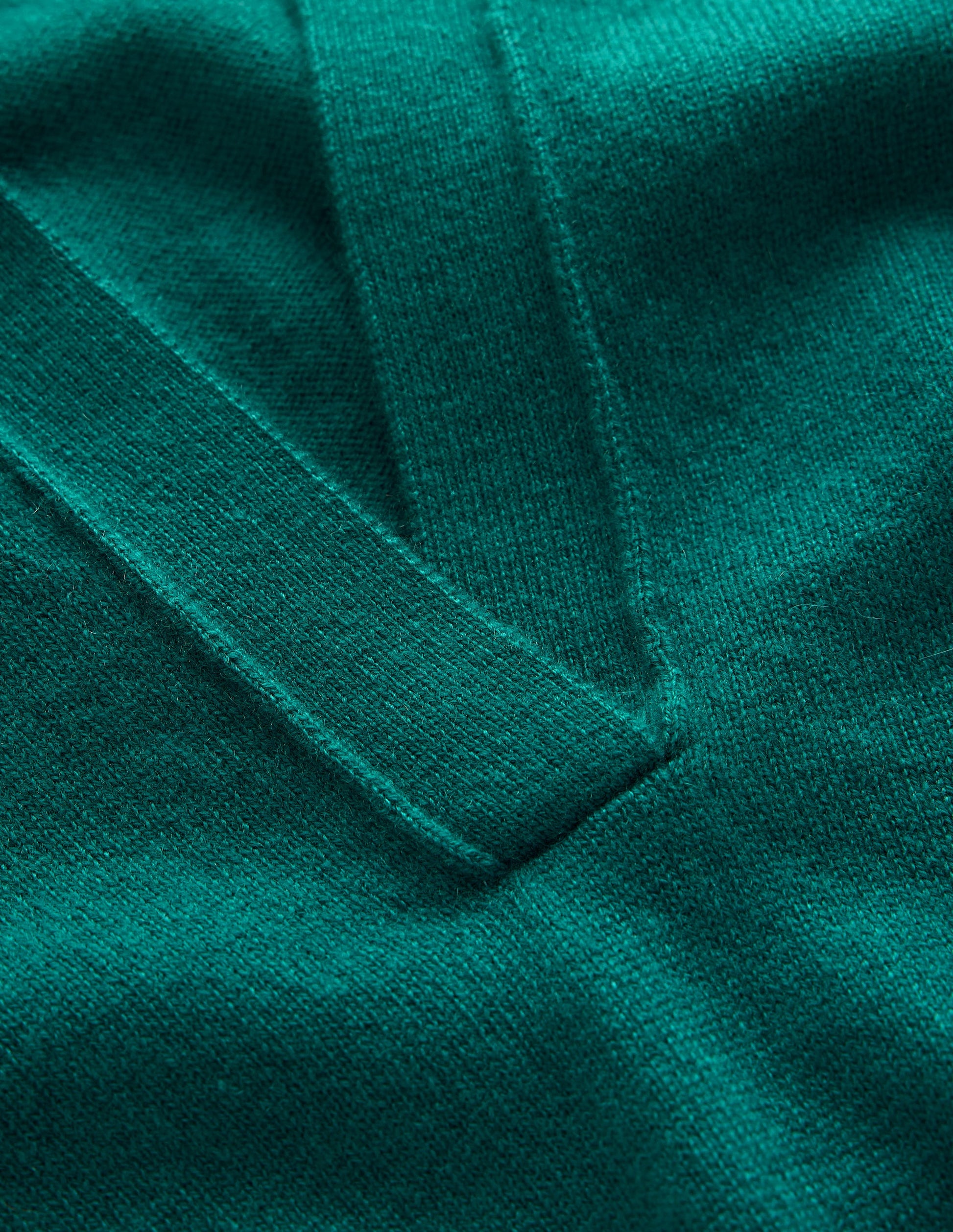Elsie Cashmere Henley Jumper-Deep Sea Depths-7