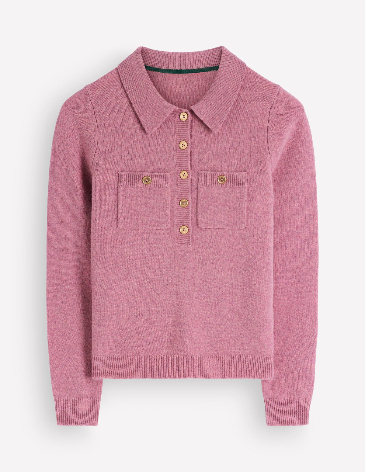 Marianne Merino Wool Jumper-Pink Heather - Image 5
