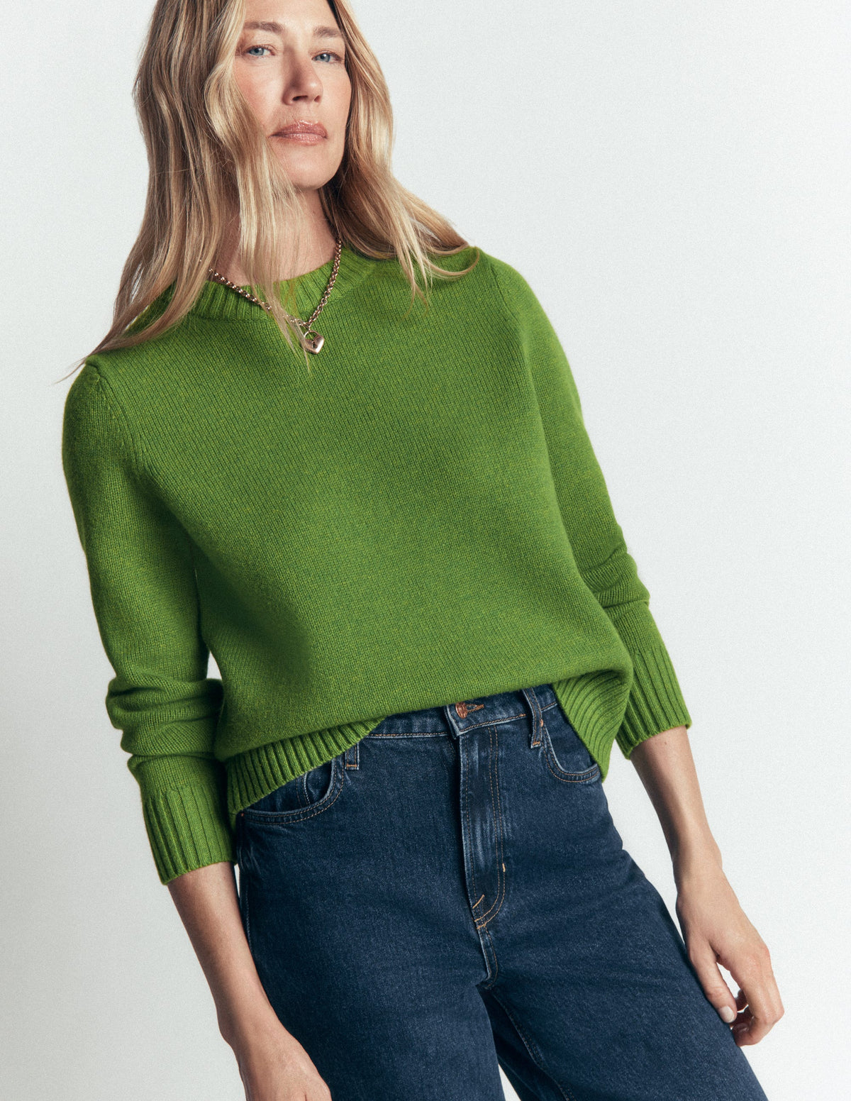 Marta Merino Wool Crew Jumper-Juicy Apple - Image 4