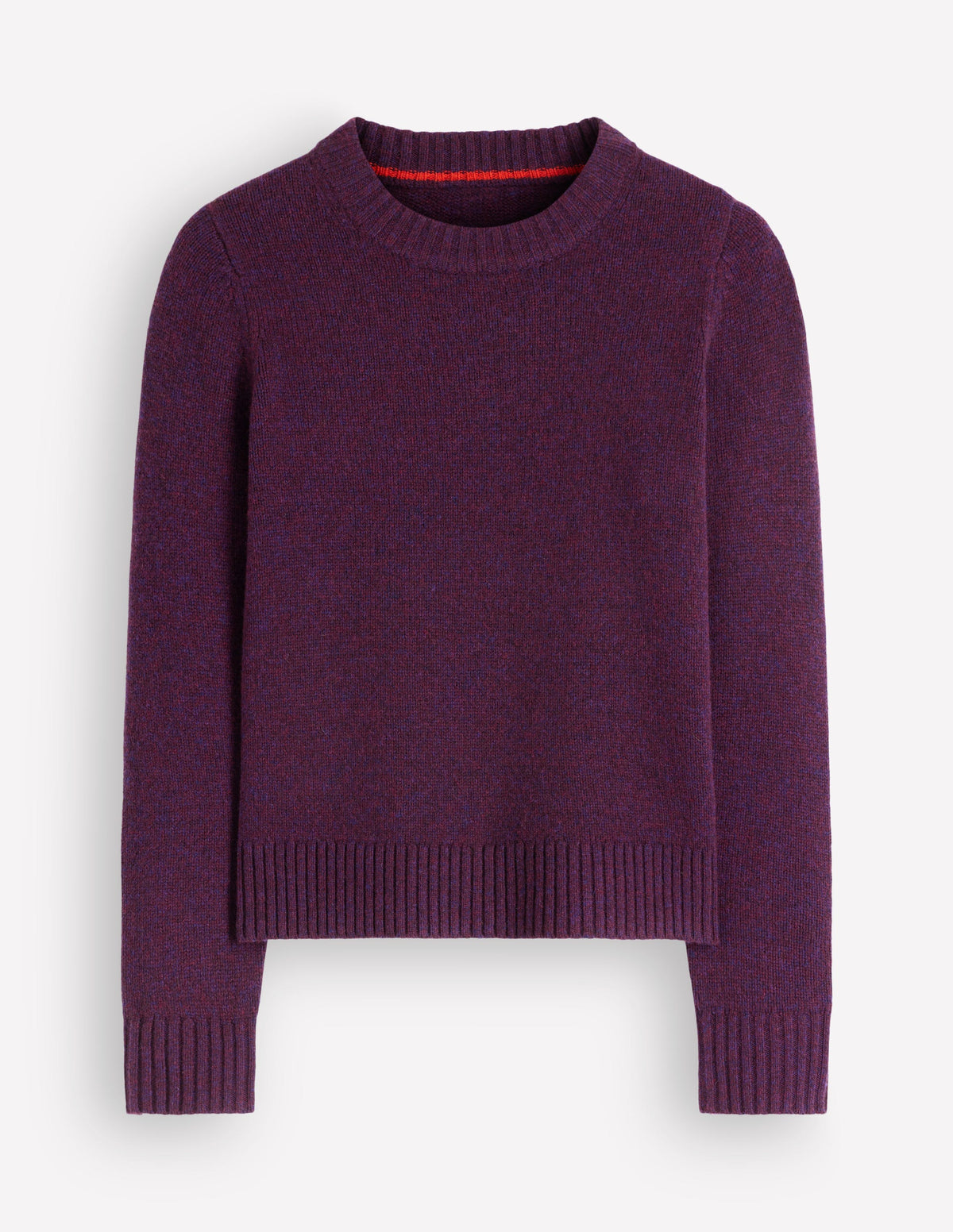 Marta Merino Wool Crew Jumper-Potent Purple-6
