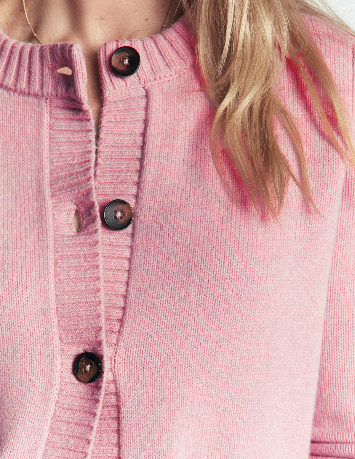 Marta Merino Wool Cardigan-Spring Blossom Pink-3