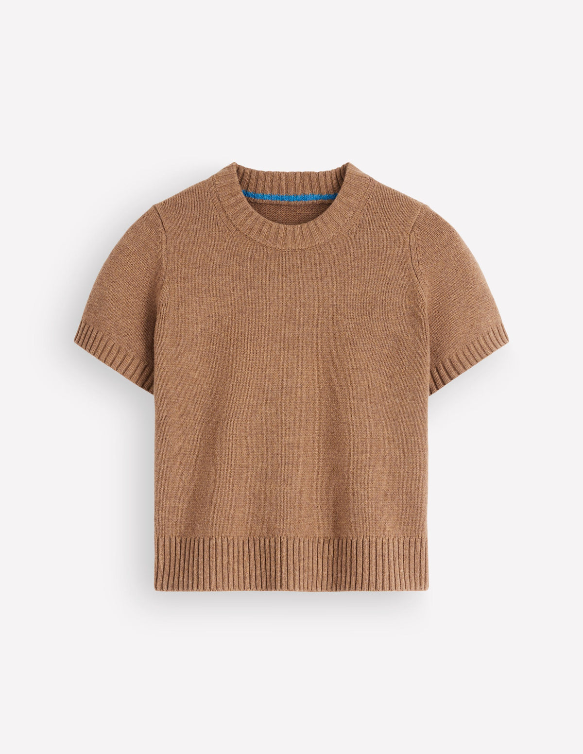 Marta Merino Wool T-shirt-Cappuccino - Image 6