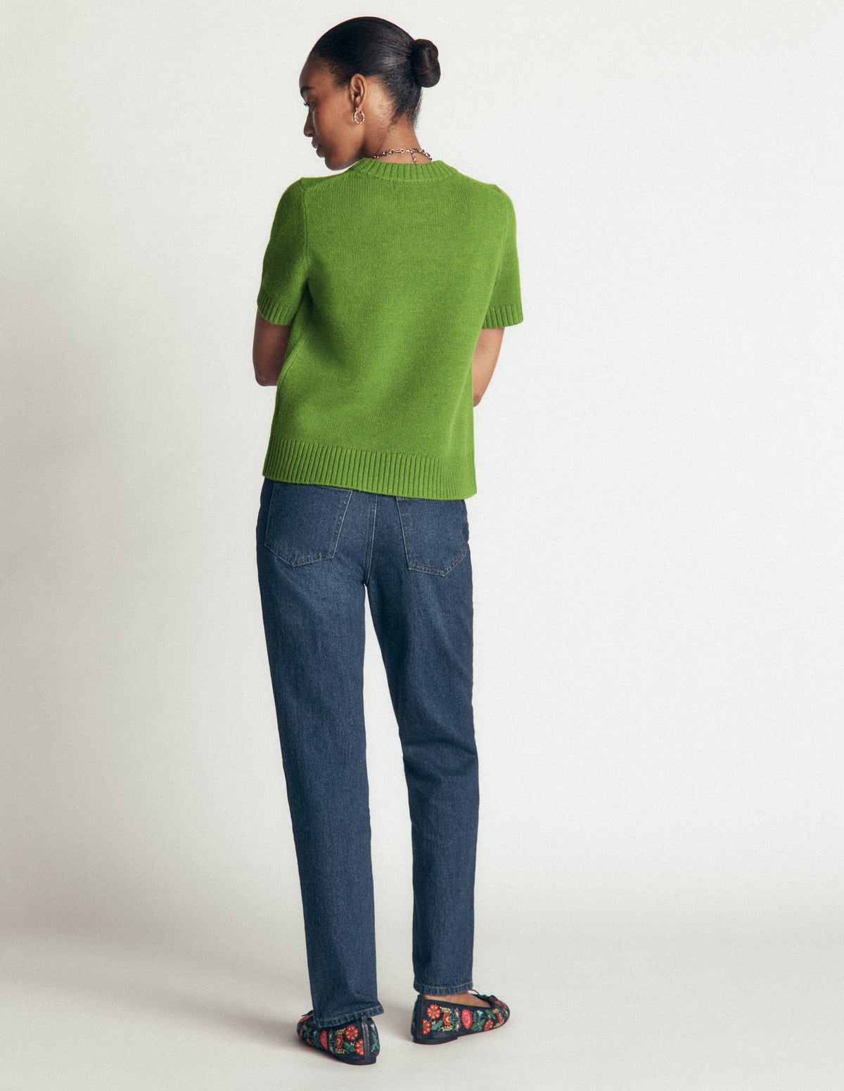 Marta Merino Wool T-shirt-Juicy Apple-3
