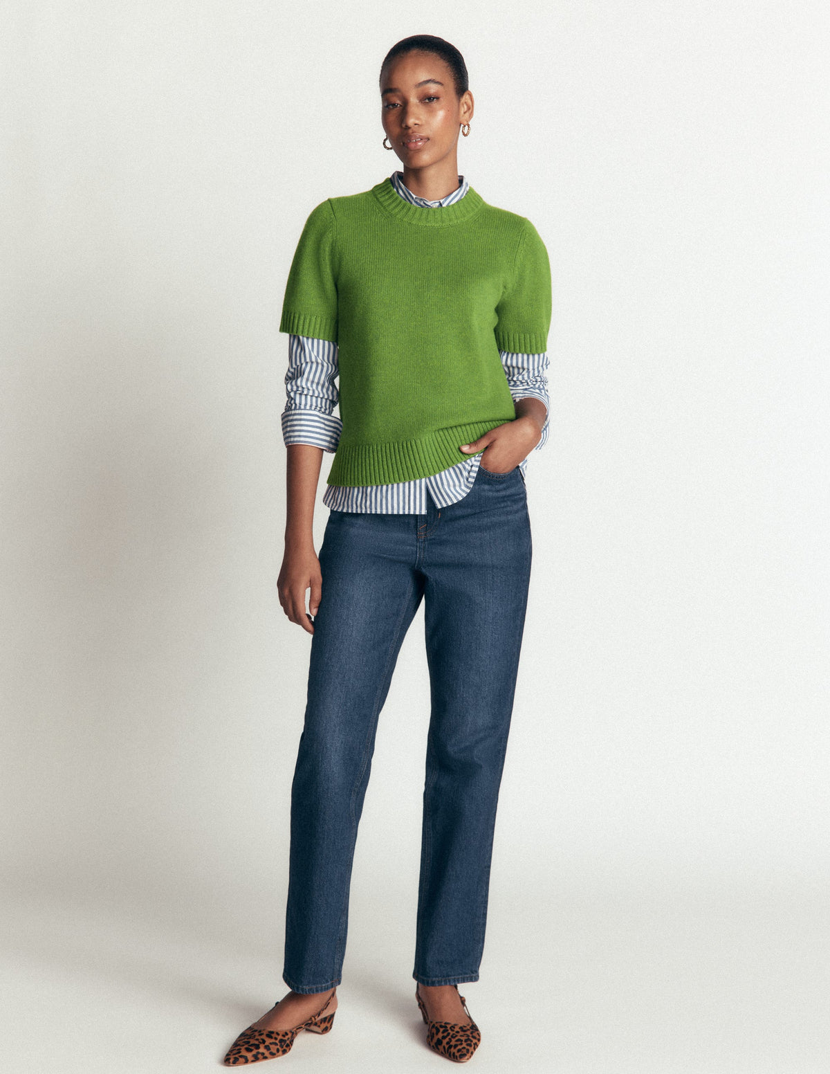 Marta Merino Wool T-shirt-Juicy Apple-5