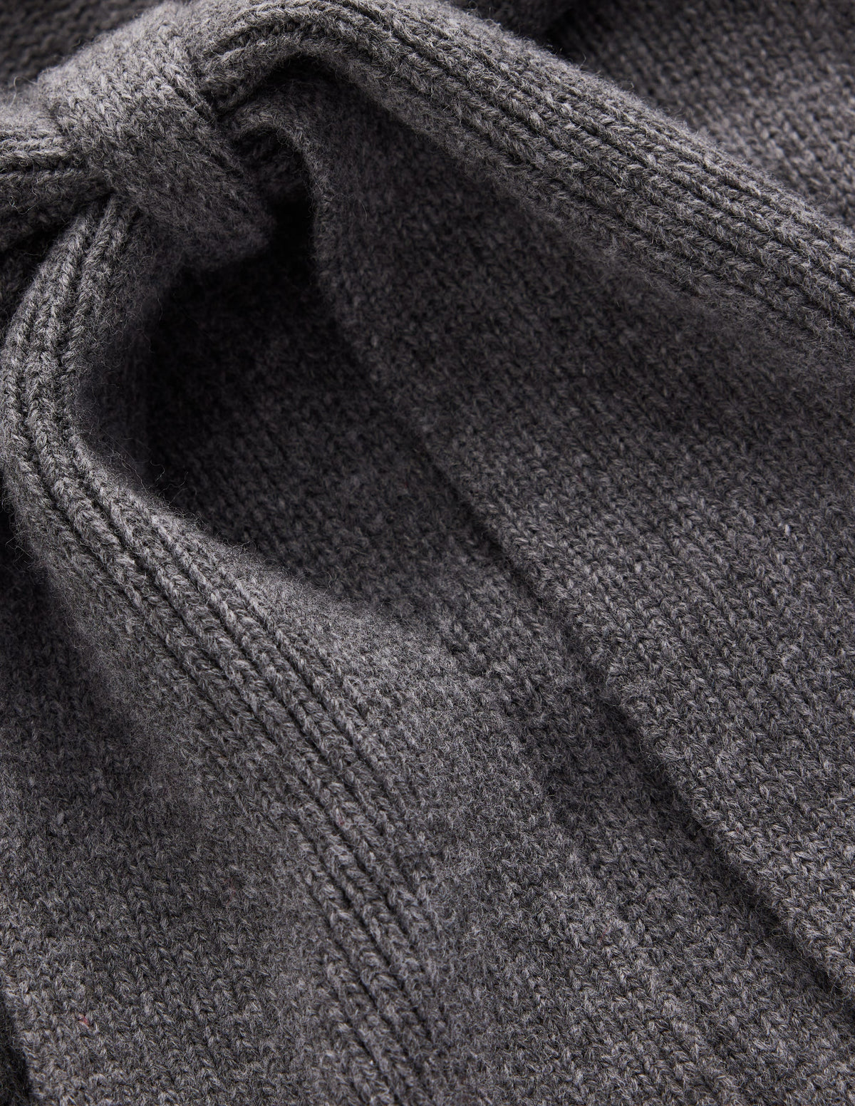 Lydia Tie Neck Knitted Jumper-Charcoal Melange-7