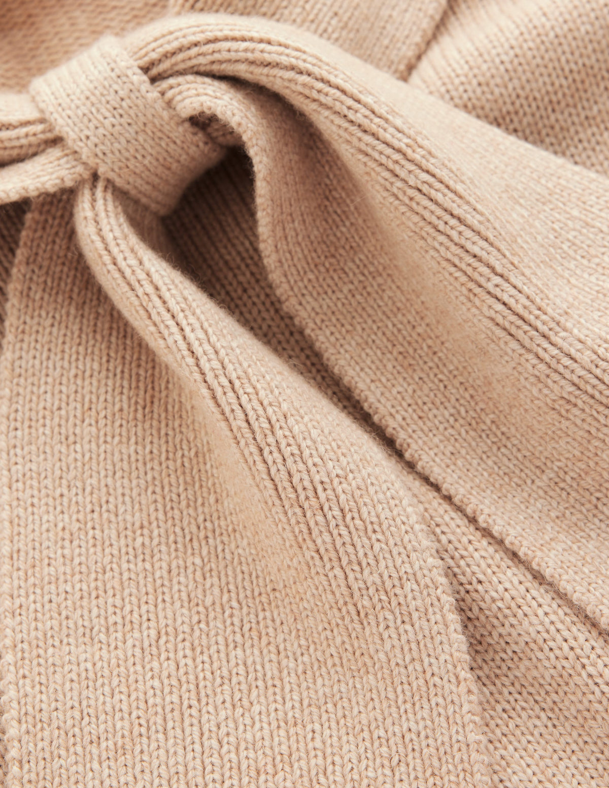 Lydia Tie Neck Knitted Jumper-Chinchilla Melange - Image 7