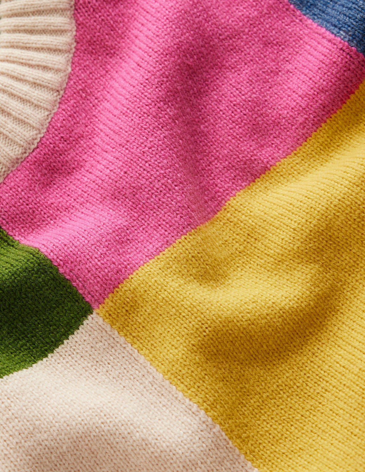 Ariadne Wool Blend Jumper-Multi Gingham-8