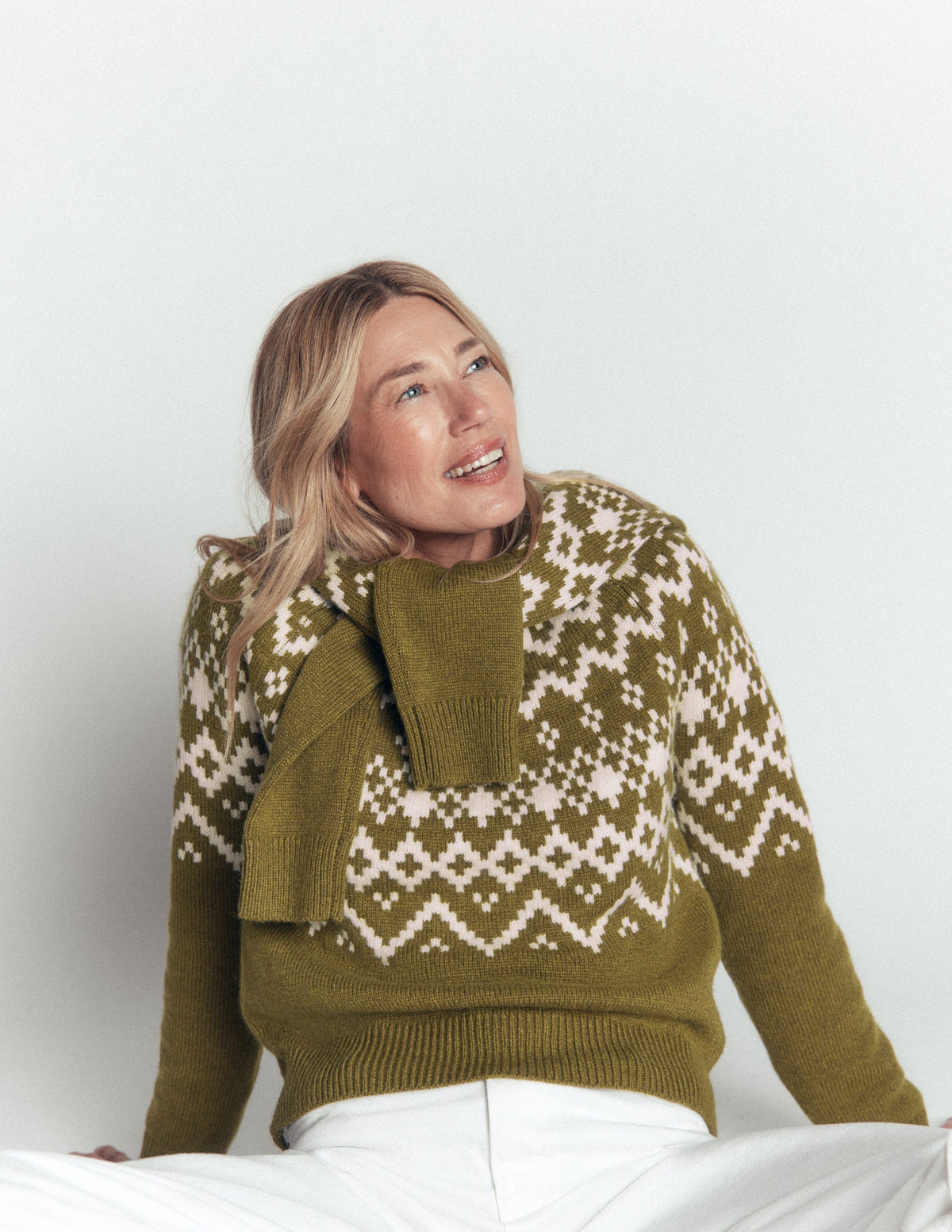 Mae Fair Isle Knitted Jumper-Cross Country-2