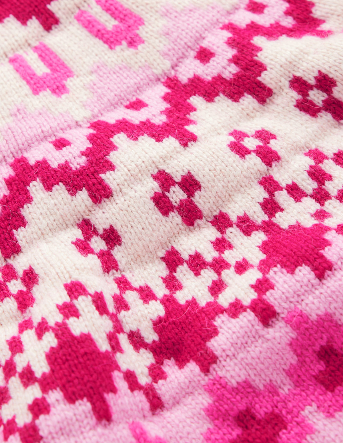 Mae Fair Isle Knitted Jumper-Red Bud Melange - Image 8