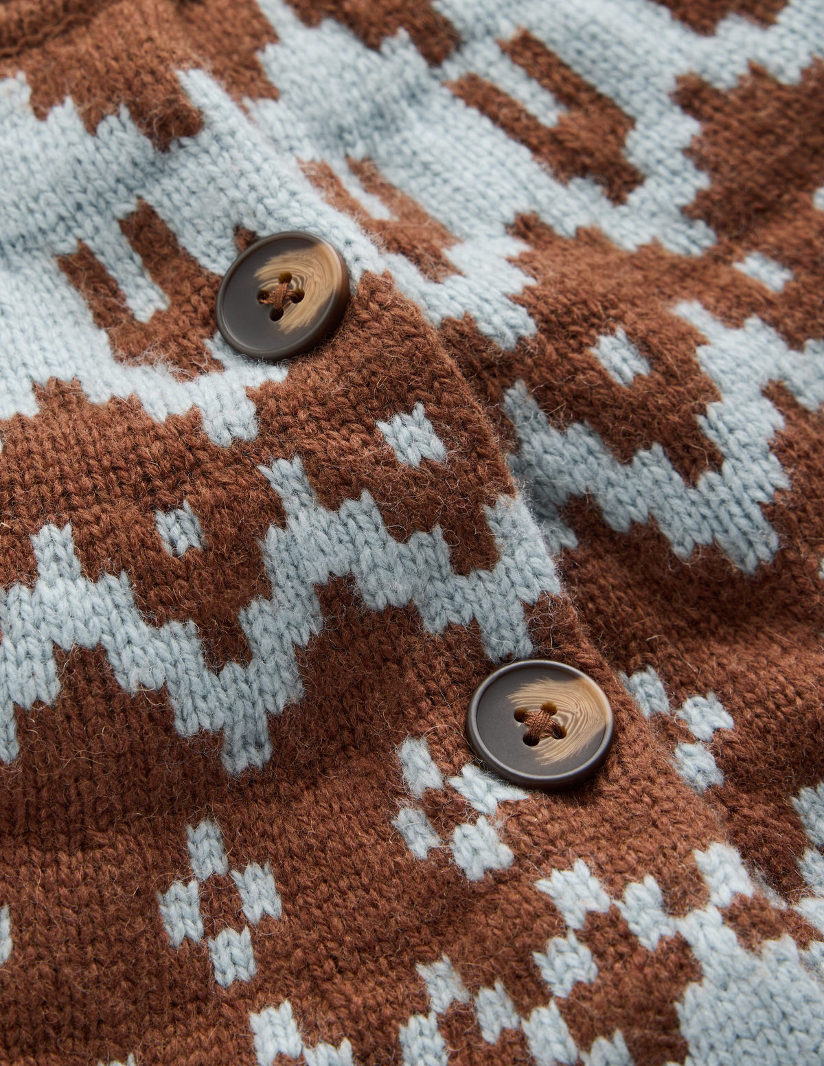Mae Fair Isle Cardigan-Potting Soil-9