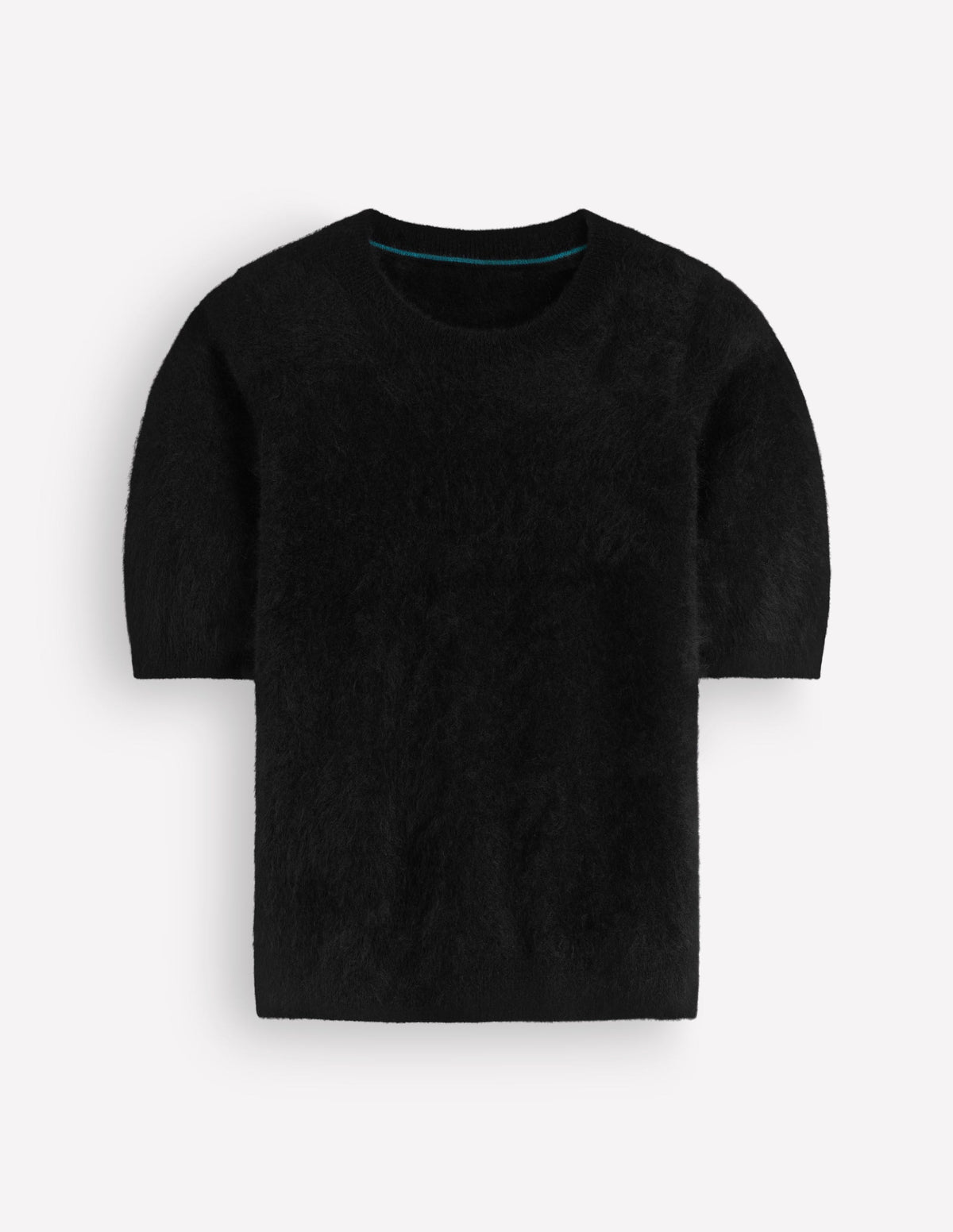 Kat Brushed Cashmere T-shirt-Black - Image 5