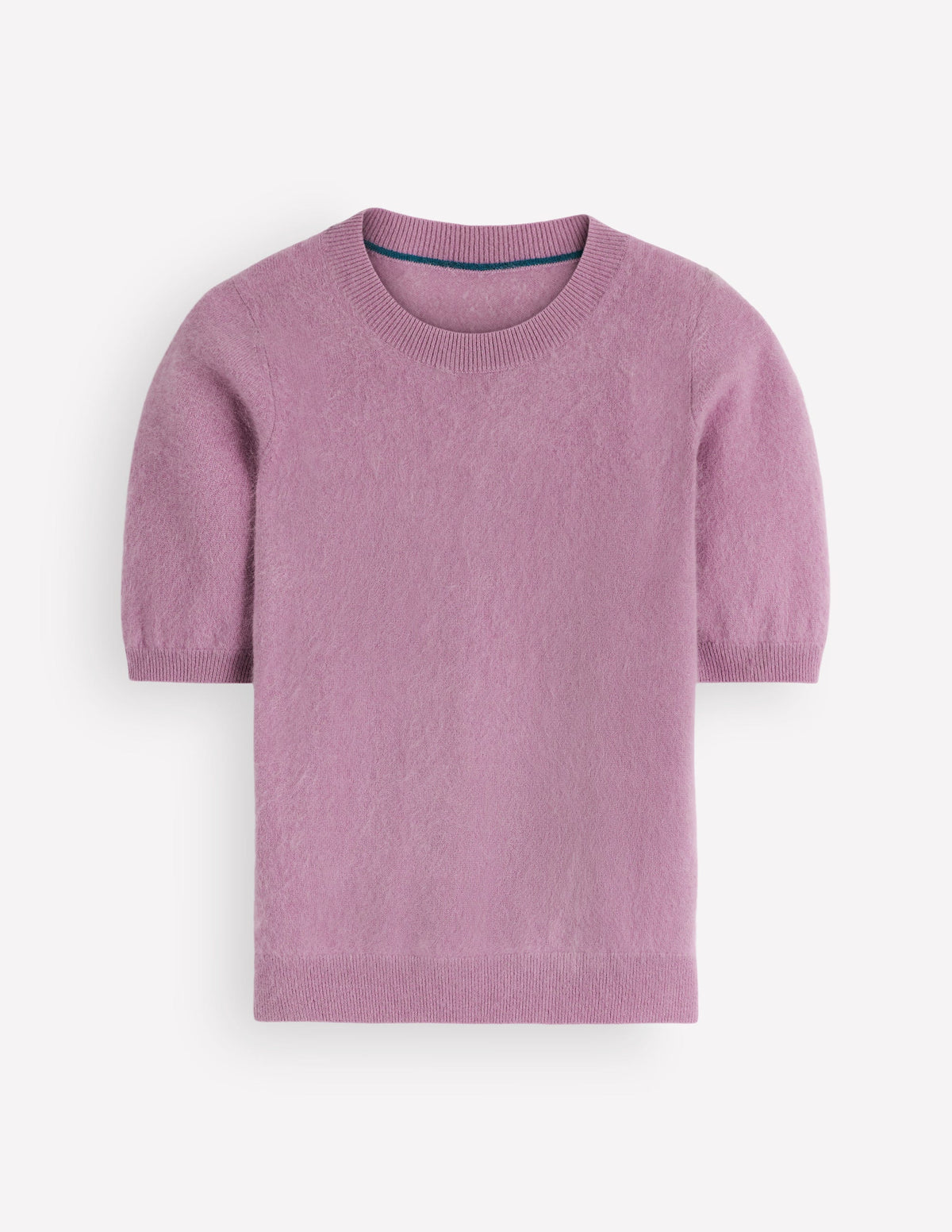 Kat Brushed Cashmere T-shirt-Soft Lavender - Image 6