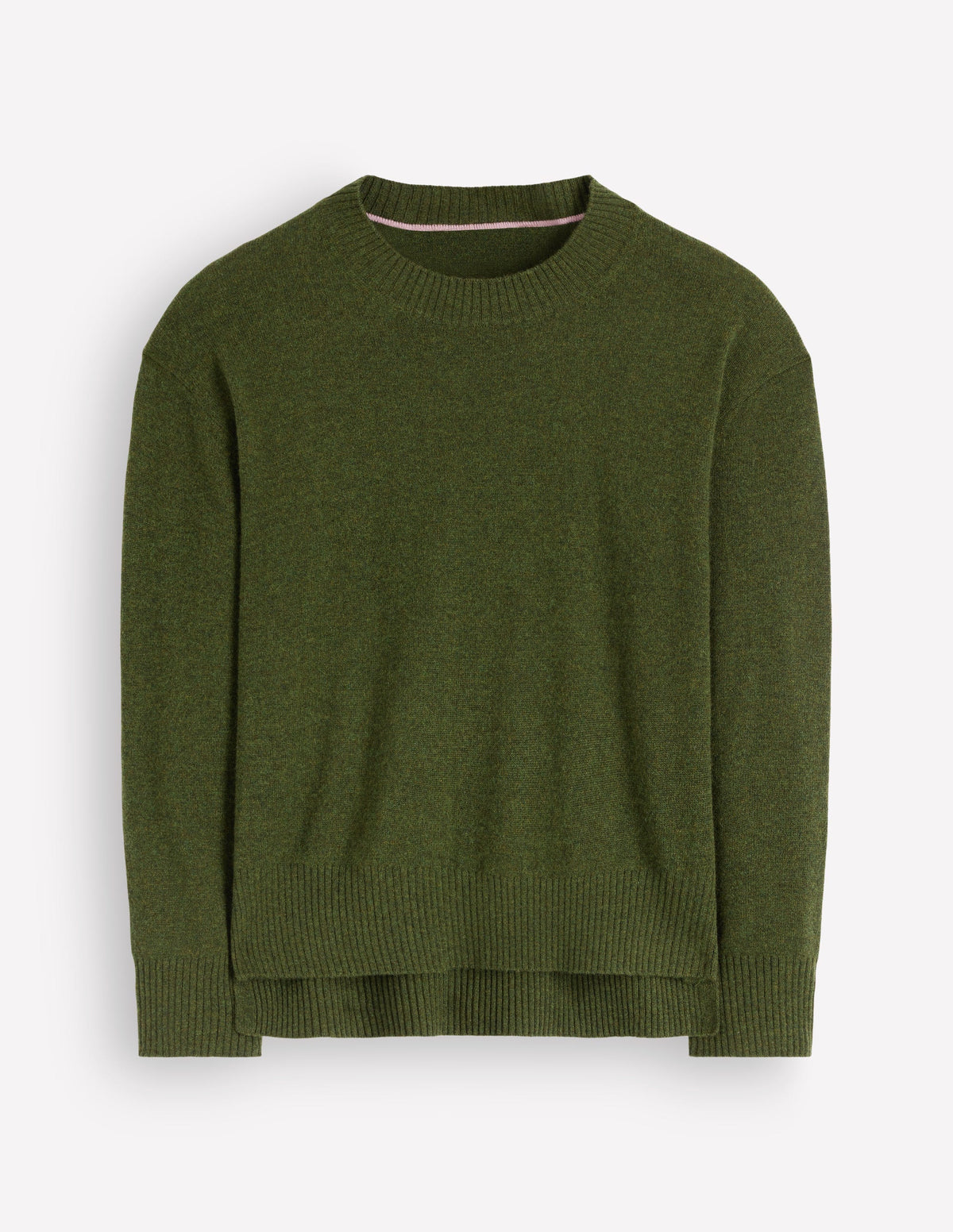 Fay Cashmere Crew Neck Jumper-Dark Courtyard melange - Image 5
