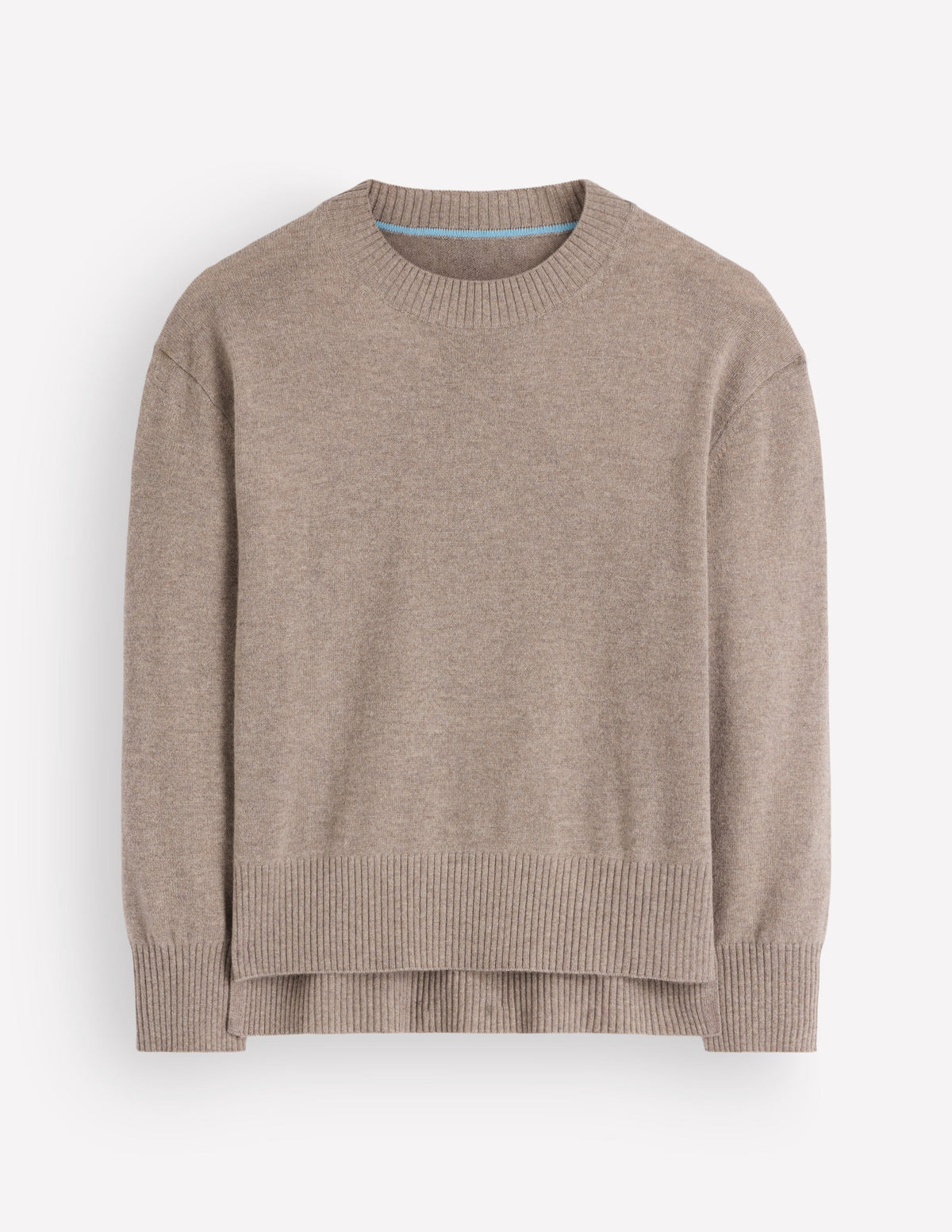 Fay Cashmere Crew Neck Jumper-Mink Melange-5