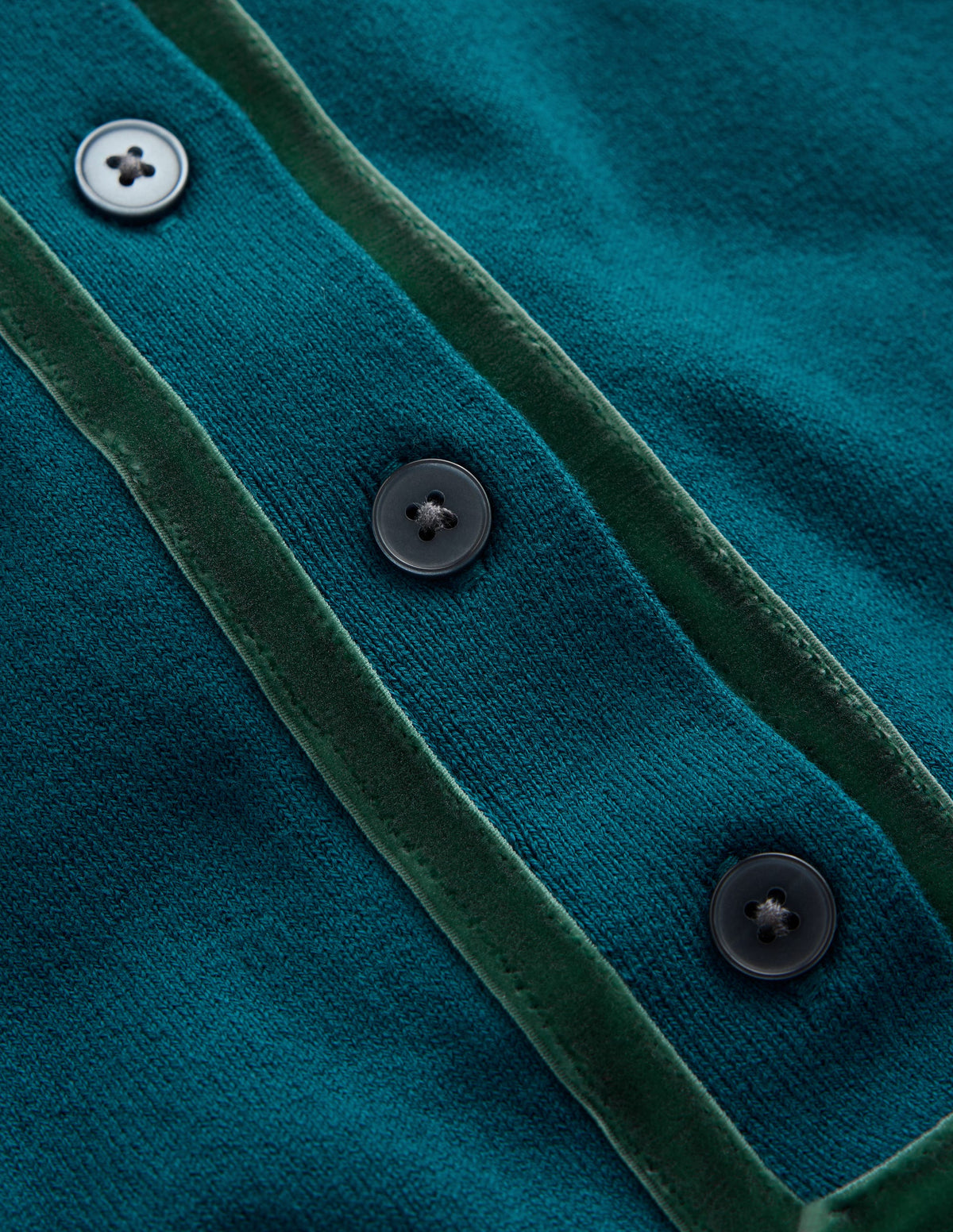 Violet Velvet Trim Henley-ink blue-7