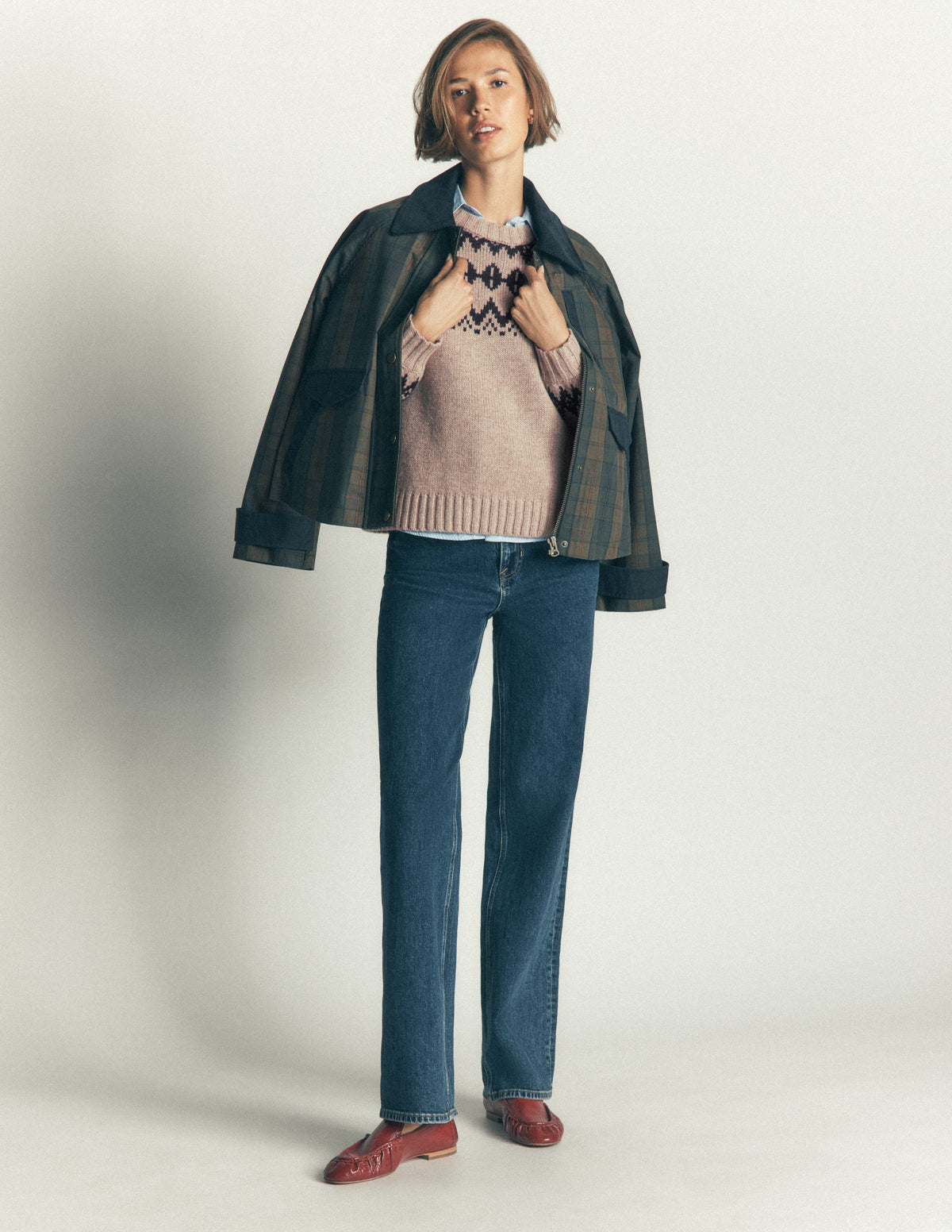 Chunky Fair Isle Jumper-Chinchilla Melange, Fair Isle-5