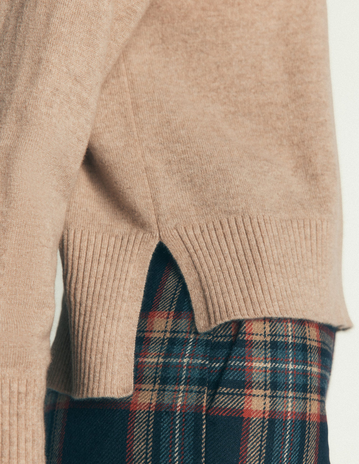 Fay High Neck Cashmere Jumper-Chinchilla Melange-2