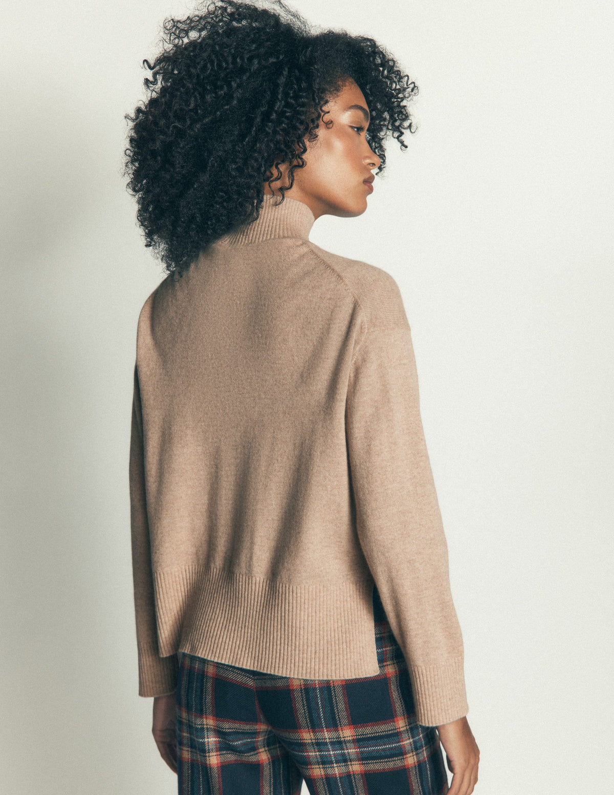 Fay High Neck Cashmere Jumper-Chinchilla Melange-3