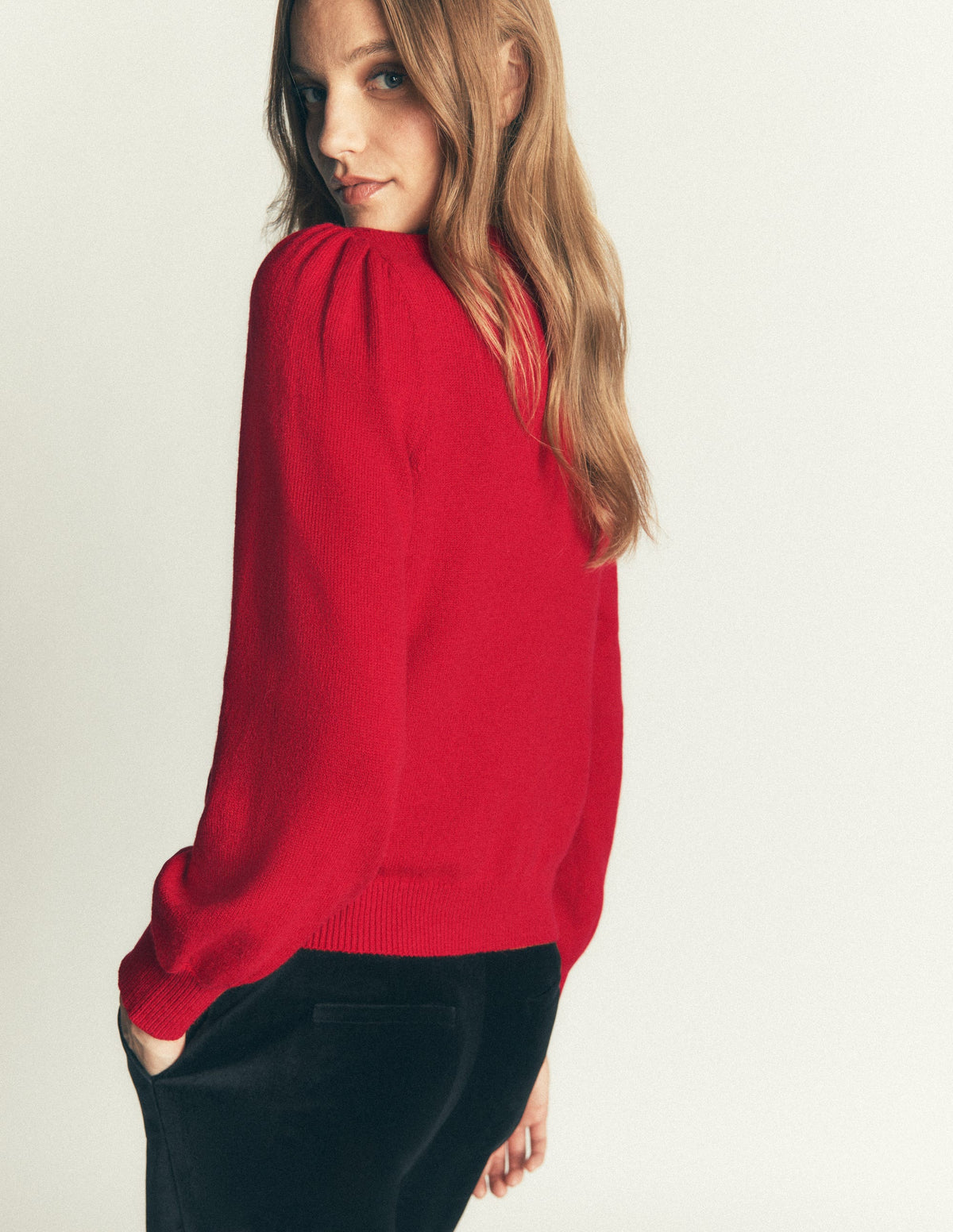 Ria Embellished Knit Jumper-Red Christmas - Image 3