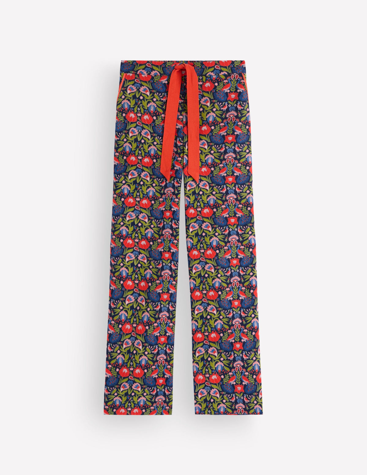 Brushed Cotton Pyjama Trousers-Orange Blossom-5