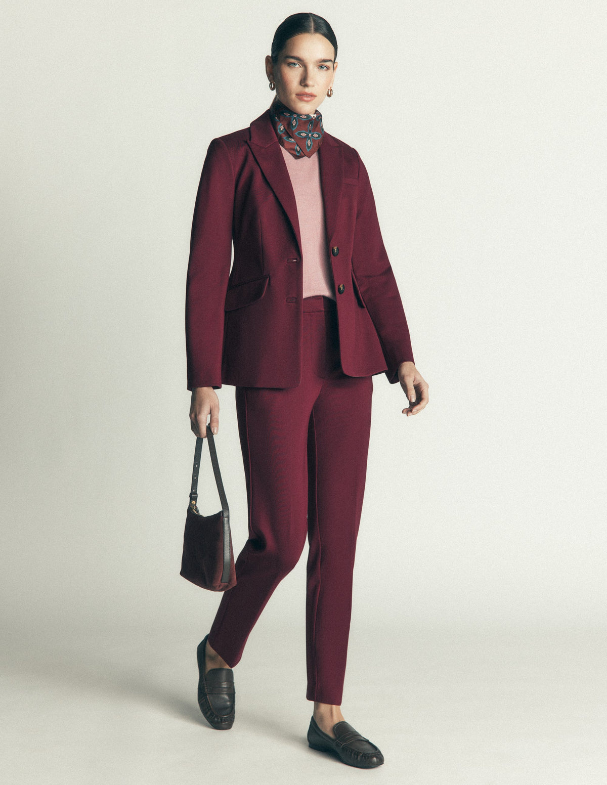 Highgate Ponte Trousers-Deep Wisteria-1