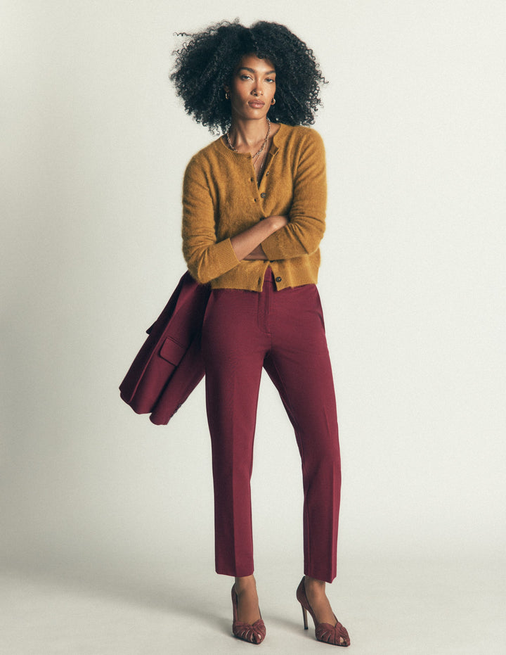 Highgate Ponte Trousers-Deep Wisteria