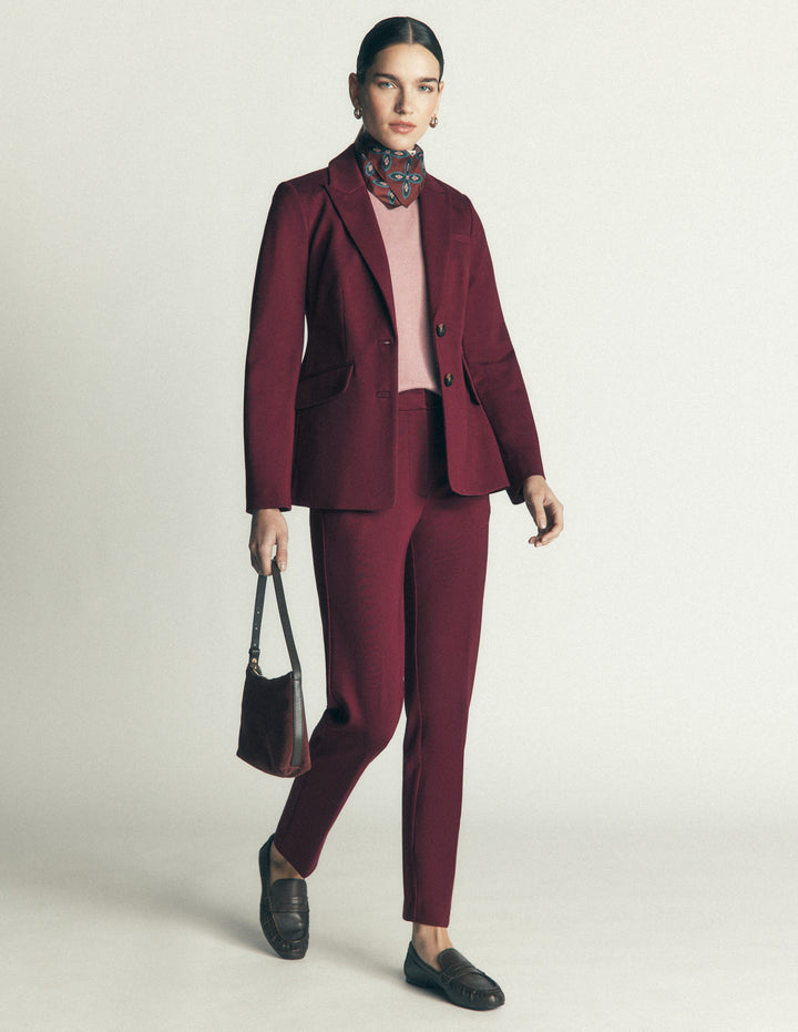 Highgate Ponte Trousers-Deep Wisteria