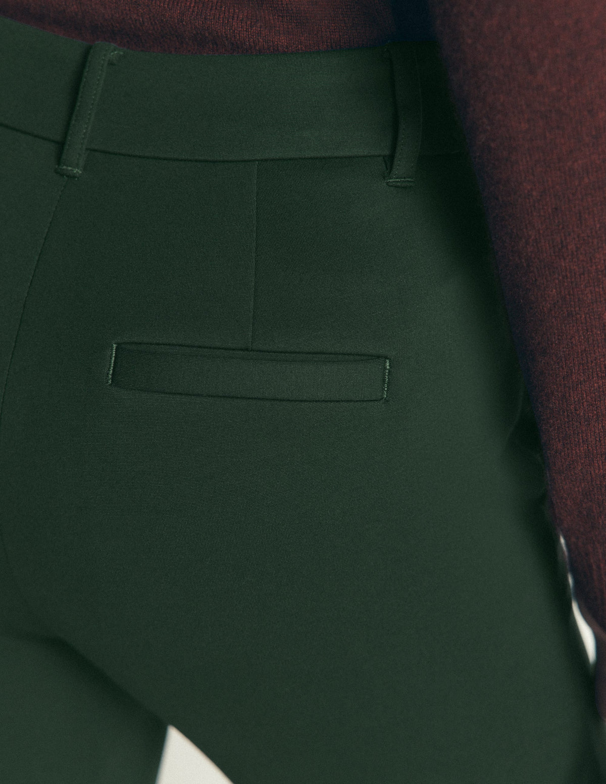 Highgate Ponte Trousers-Midnight Emerald - Image 5