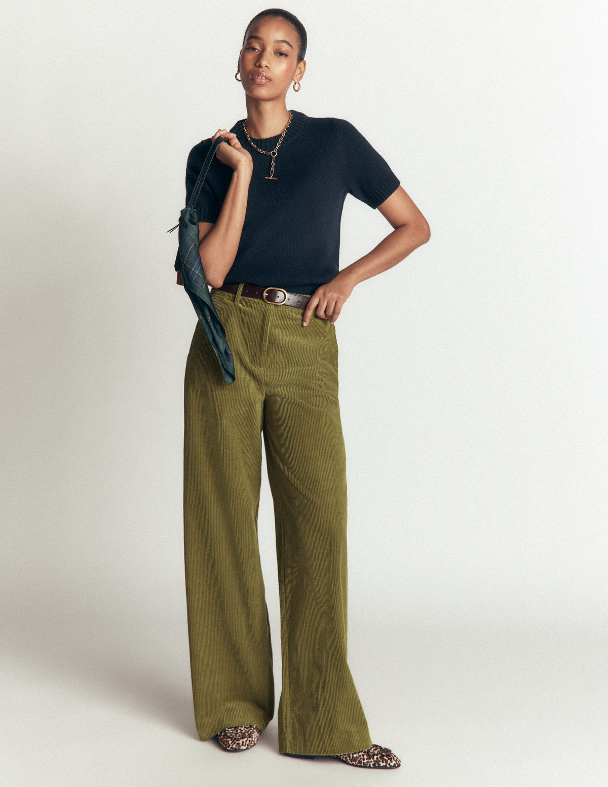 Belgravia Chunky Cord Trousers-Cardamon Seed-1