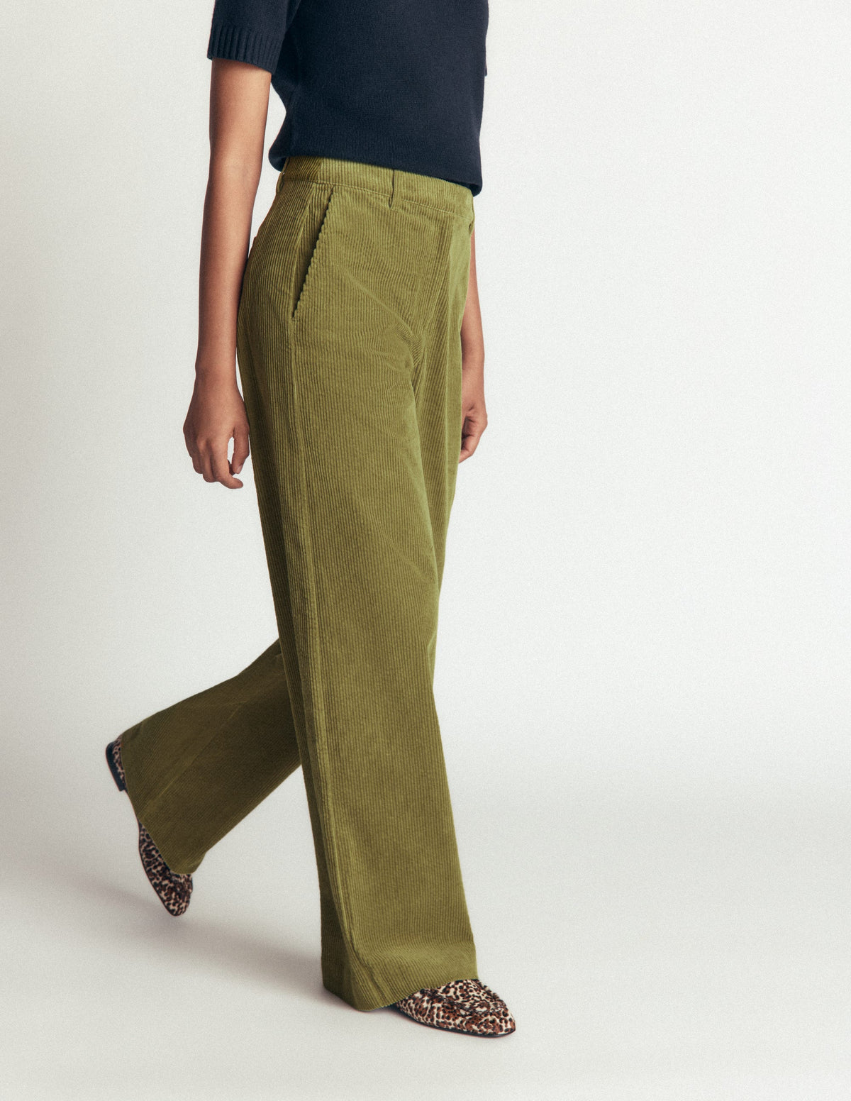 Belgravia Chunky Cord Trousers-Cardamon Seed-4