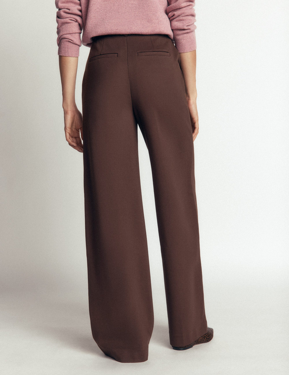 Belgravia Ponte Trousers-Bitter Chocolate-3