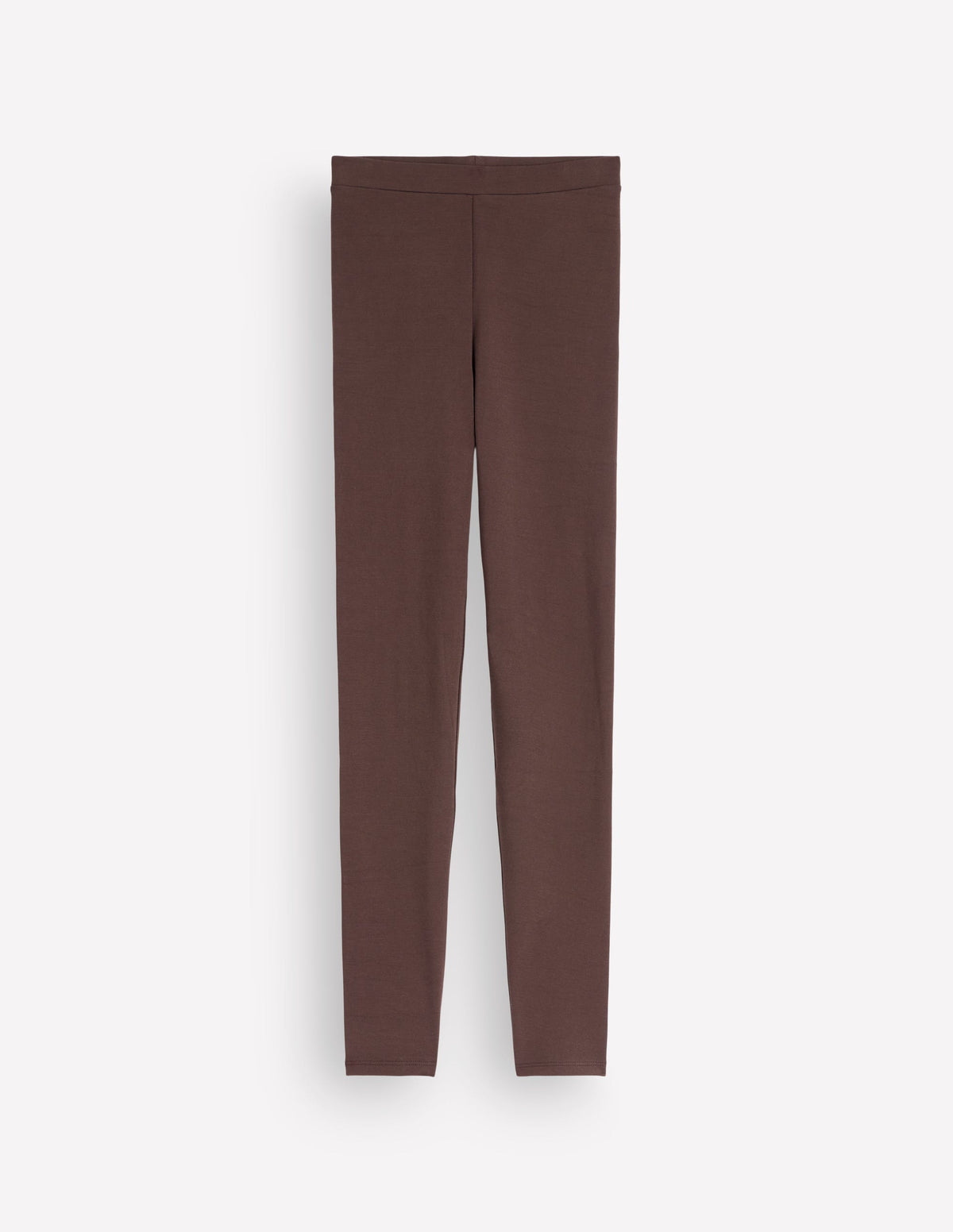 High Rise Jersey Leggings-Bitter Chocolate-5