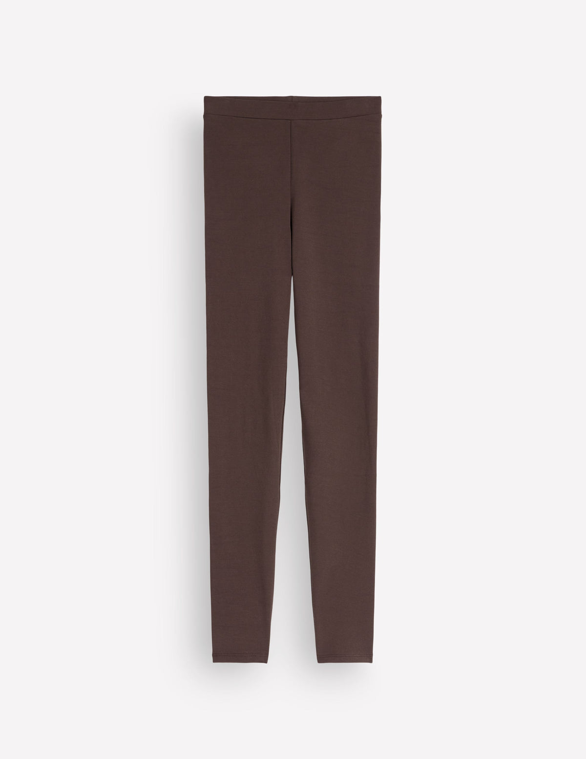 High Rise Jersey Leggings-Bitter Chocolate-5