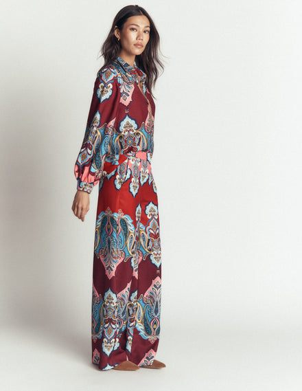 Belgravia Occasion Trousers-Multi, Popping Paisley