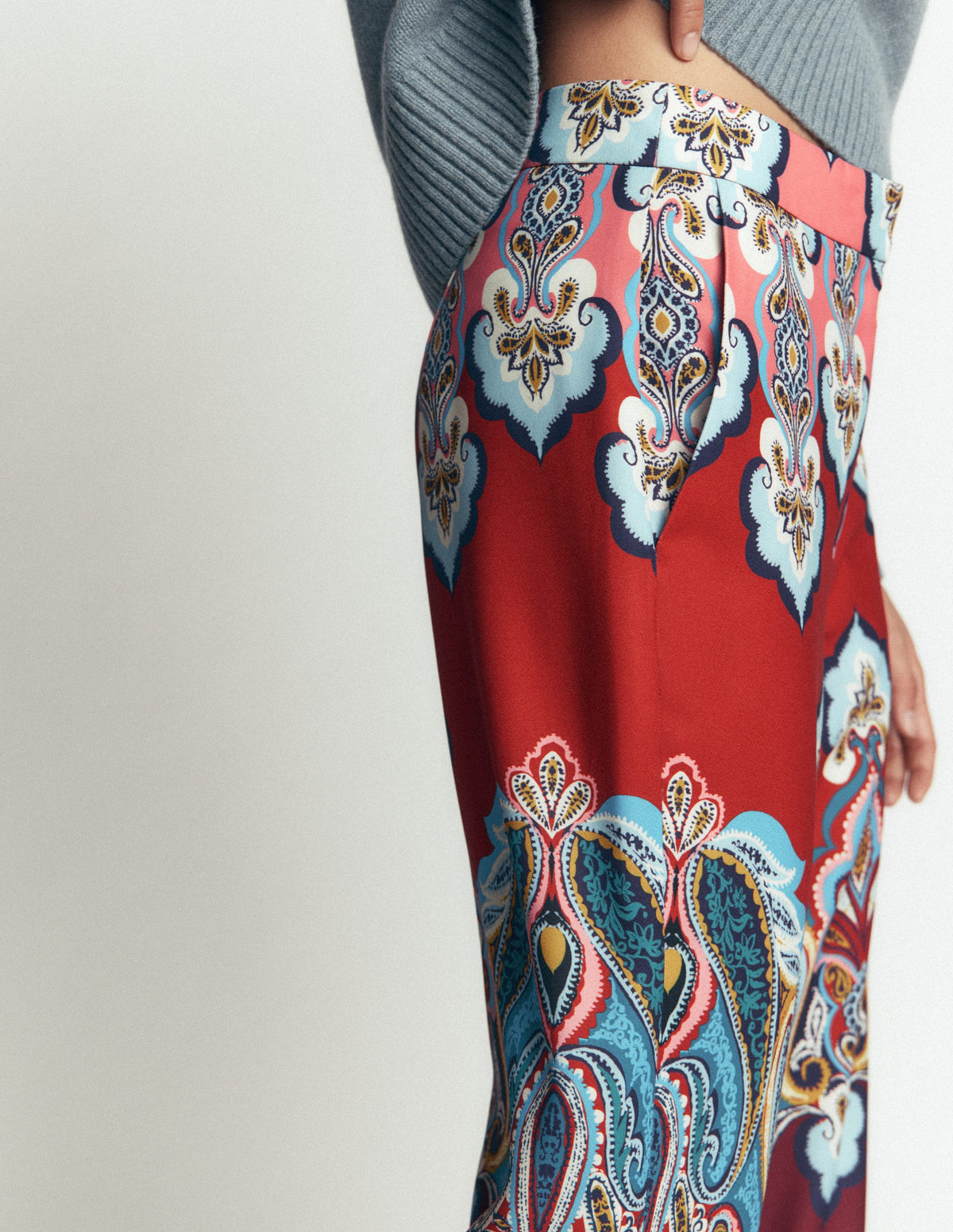 Belgravia Occasion Trousers-Multi, Popping Paisley-2