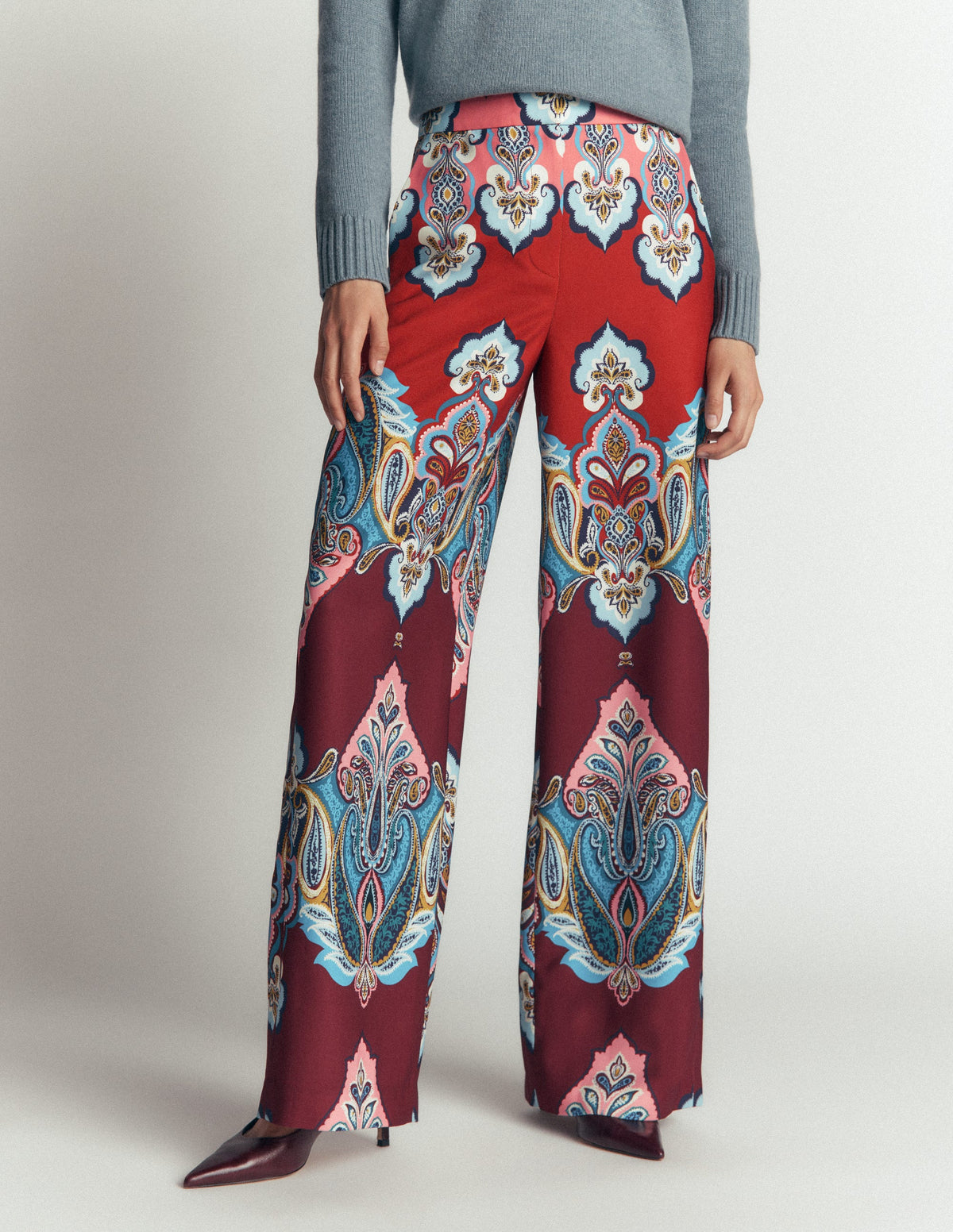 Belgravia Occasion Trousers-Multi, Popping Paisley-4