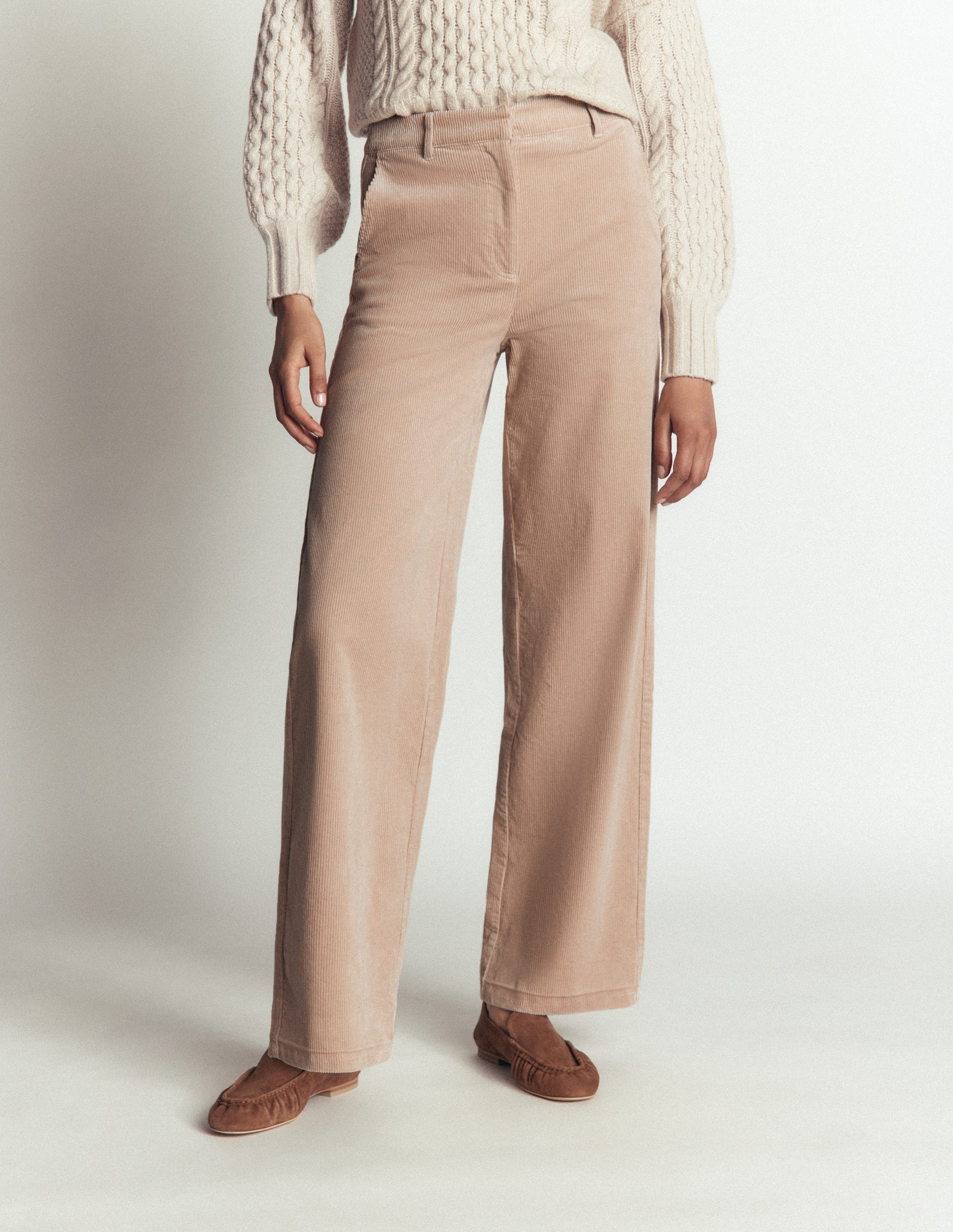 Belgravia Cord Trousers-Latte-4
