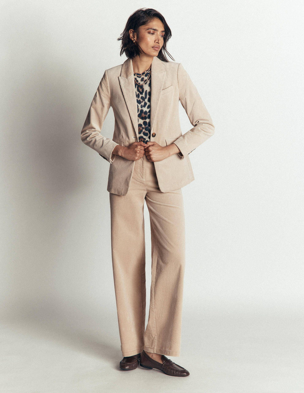 Belgravia Cord Trousers-Latte - Image 2