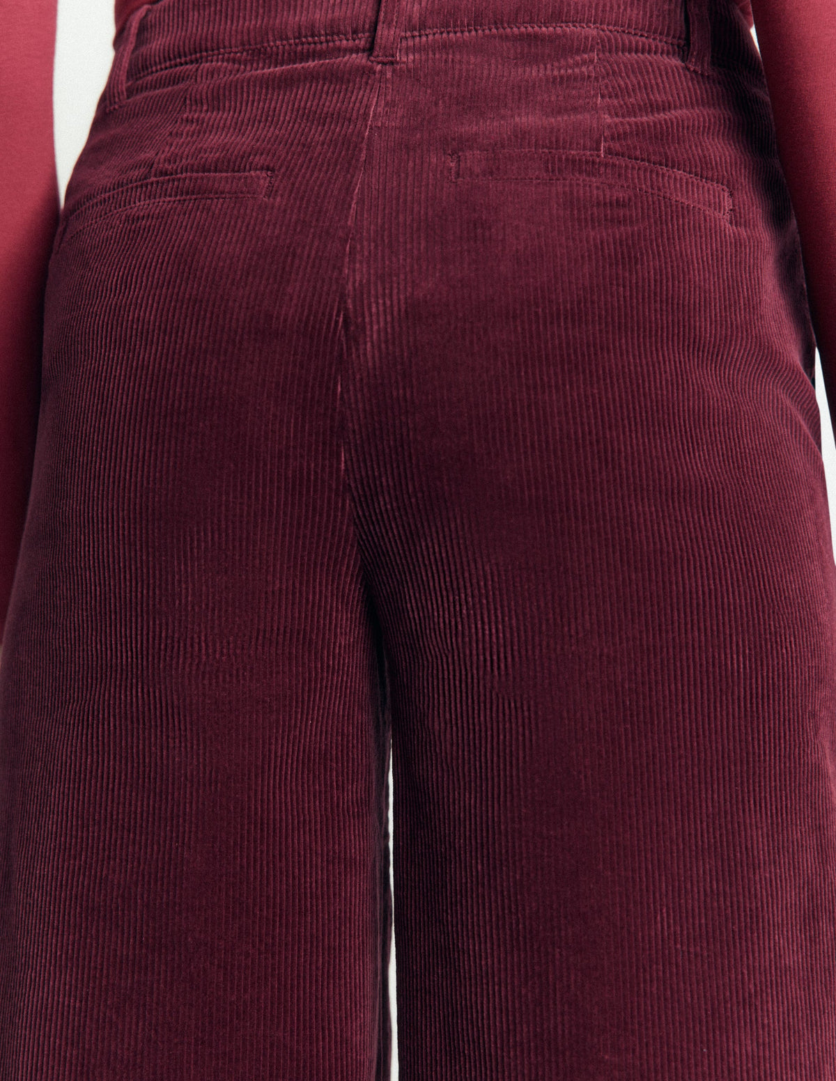 Belgravia Cord Trousers-Dark Crimson - Image 5