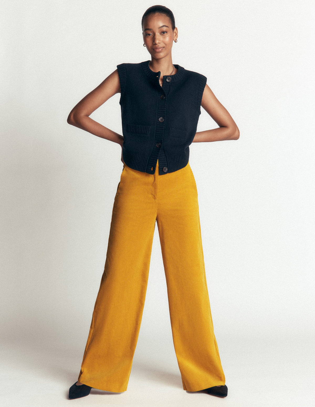 Belgravia Cord Trousers-Golden Rye-1