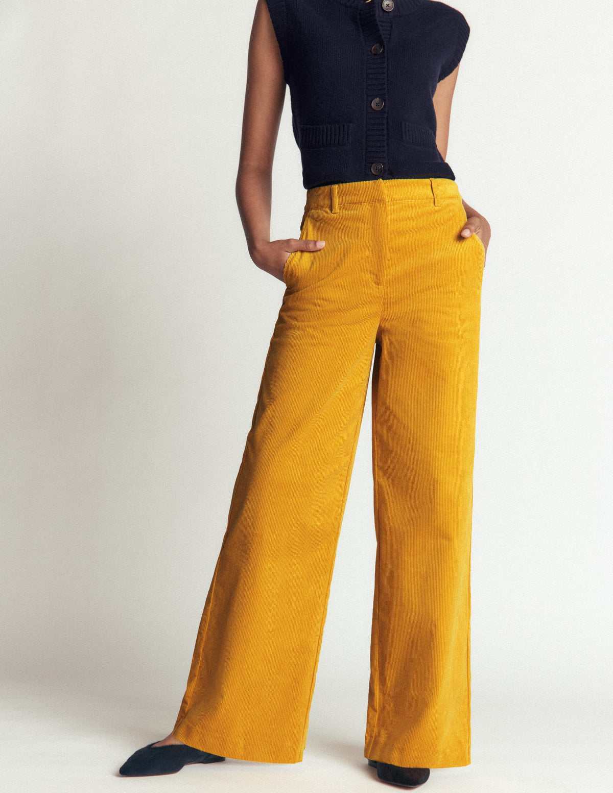Belgravia Cord Trousers-Golden Rye-4