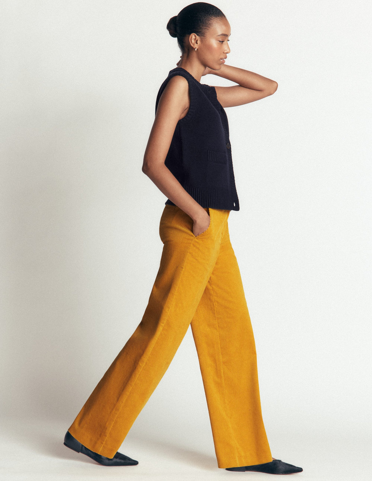 Belgravia Cord Trousers-Golden Rye - Image 5
