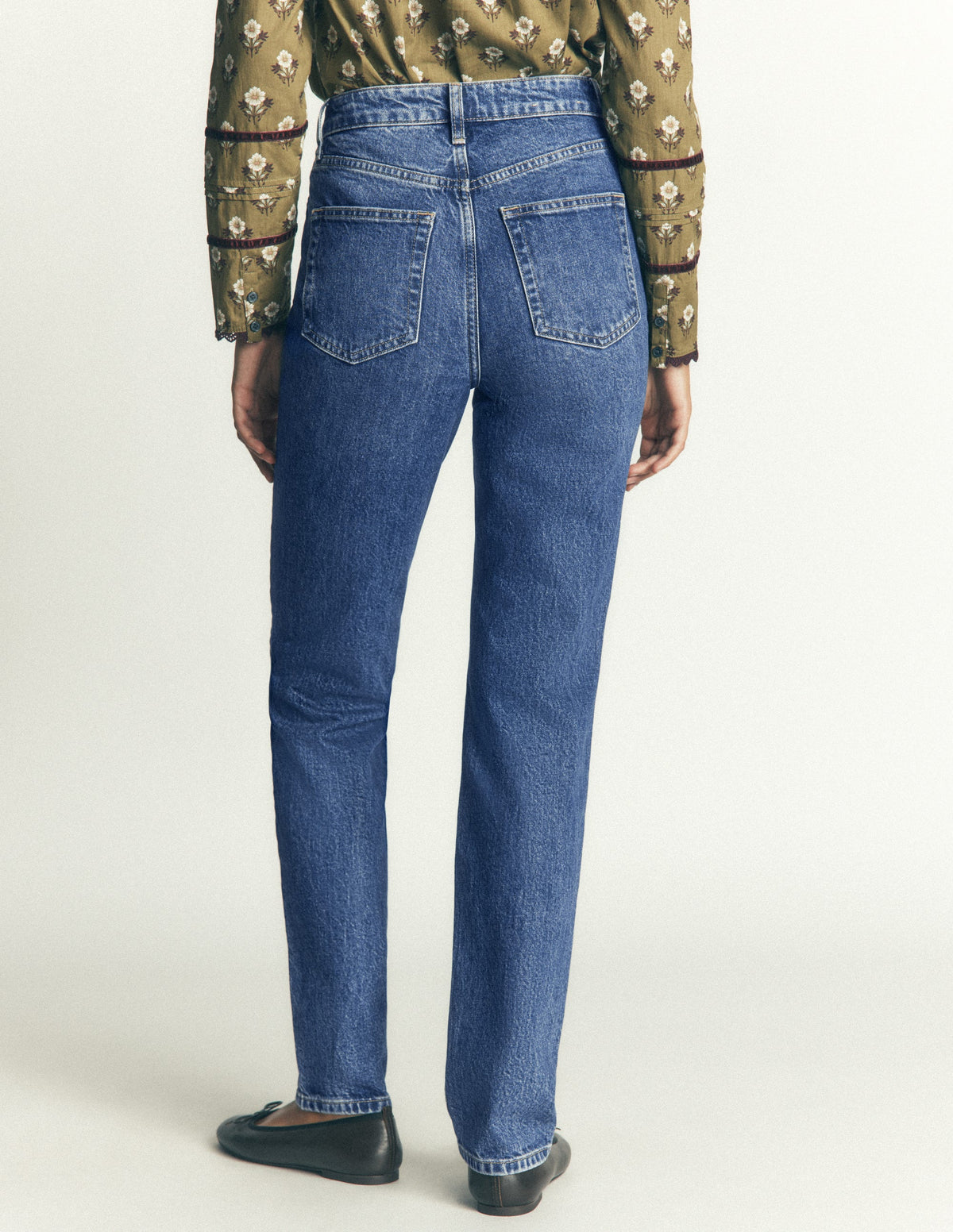 High Rise Slim Jeans-Mid Vintage-3