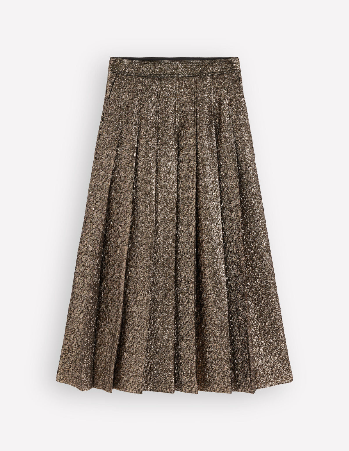 Aya Jacquard Skirt-Gold-6