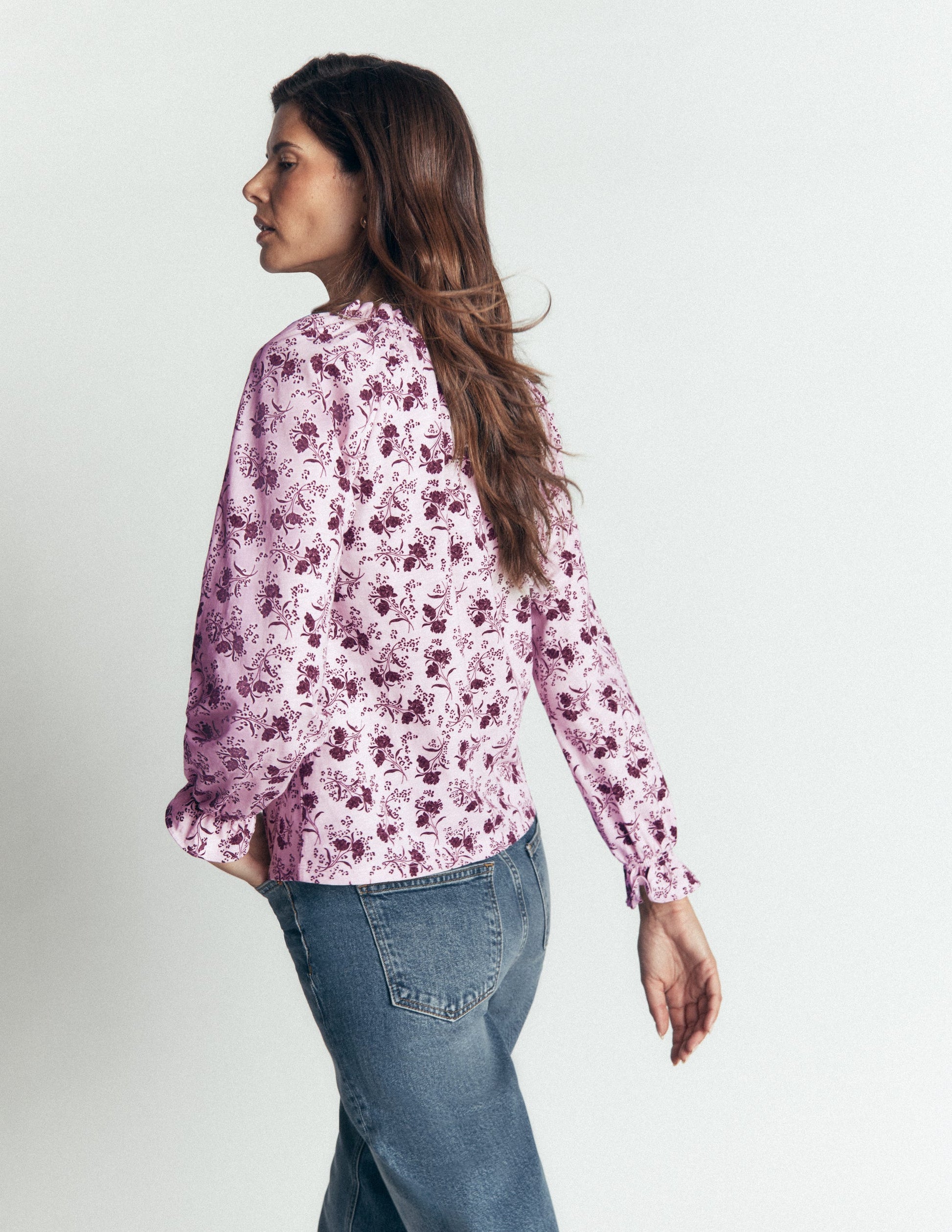 Pia Ruffle Detail Top-Light Lilac, Enchanted Springs-5