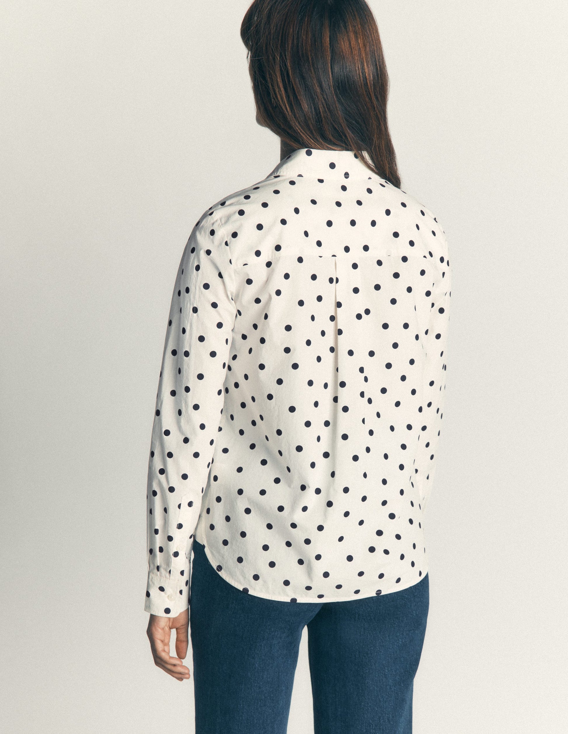 The New Sienna Cotton Shirt-Ivory, Boden Spot-3